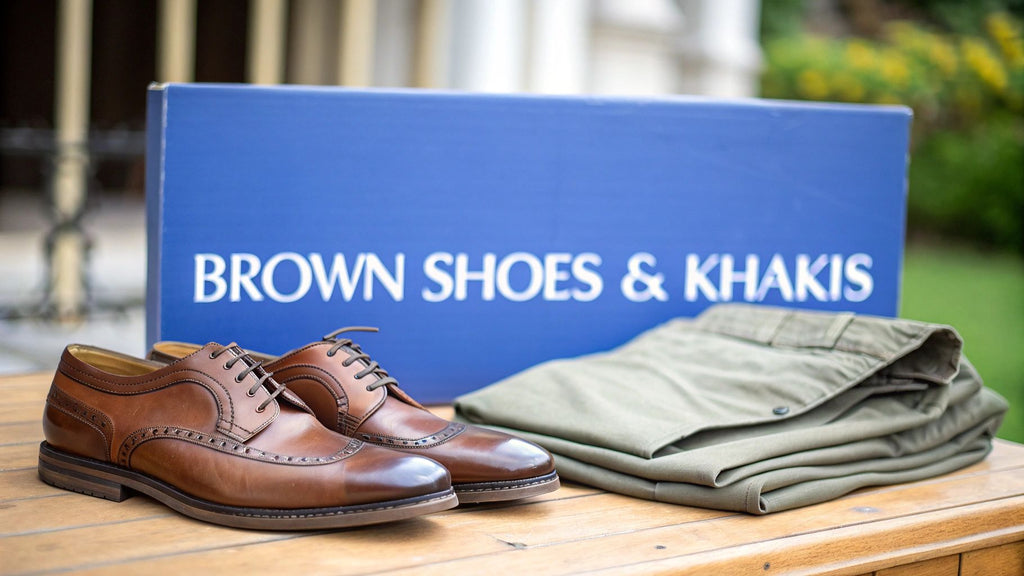 A Guide to Wearing Brown Dress Shoes with Khakis