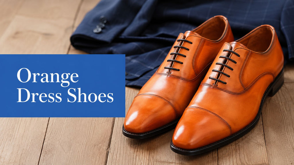 Mens Orange Dress Shoes