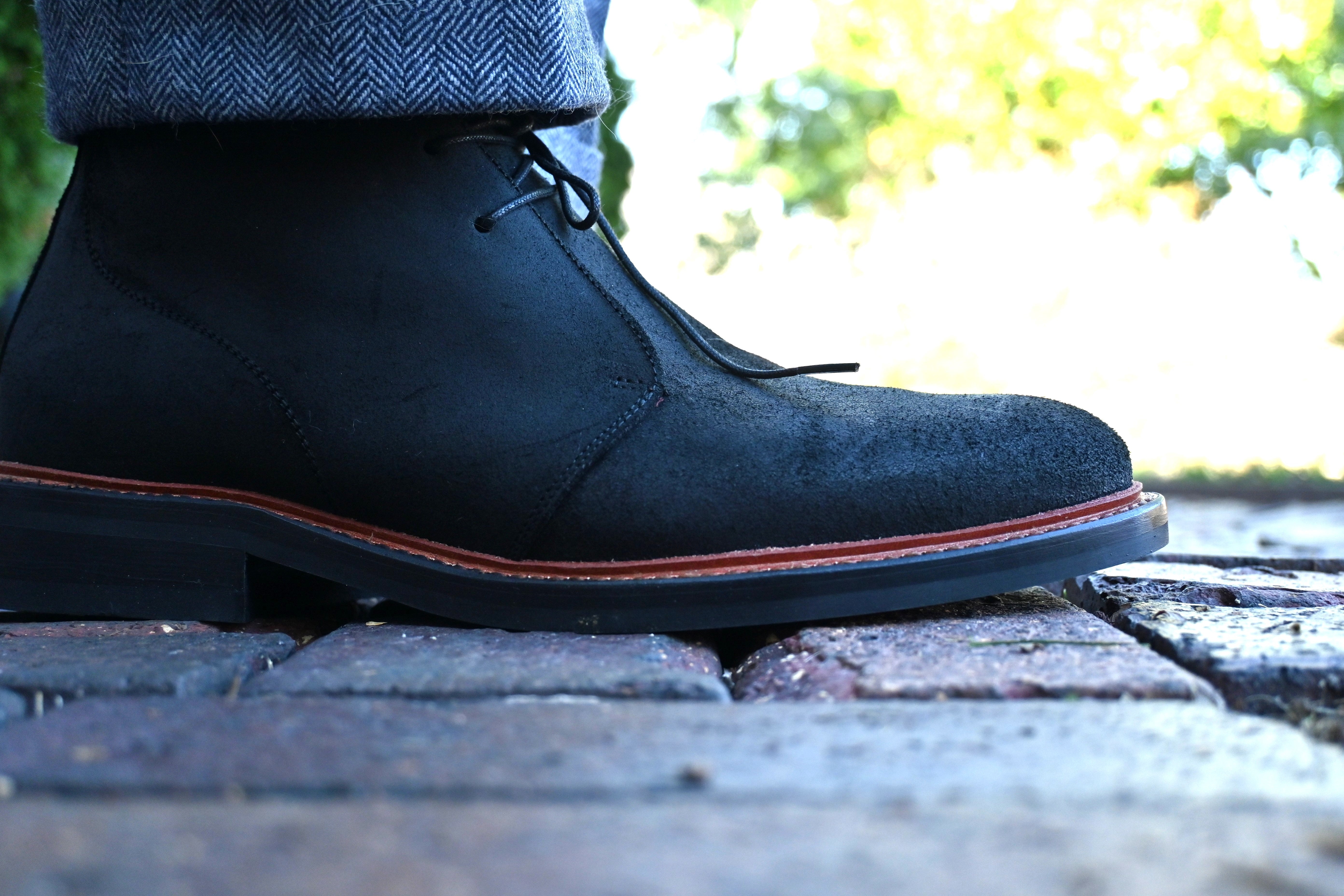 The Sahara (Black Waxed Suede)