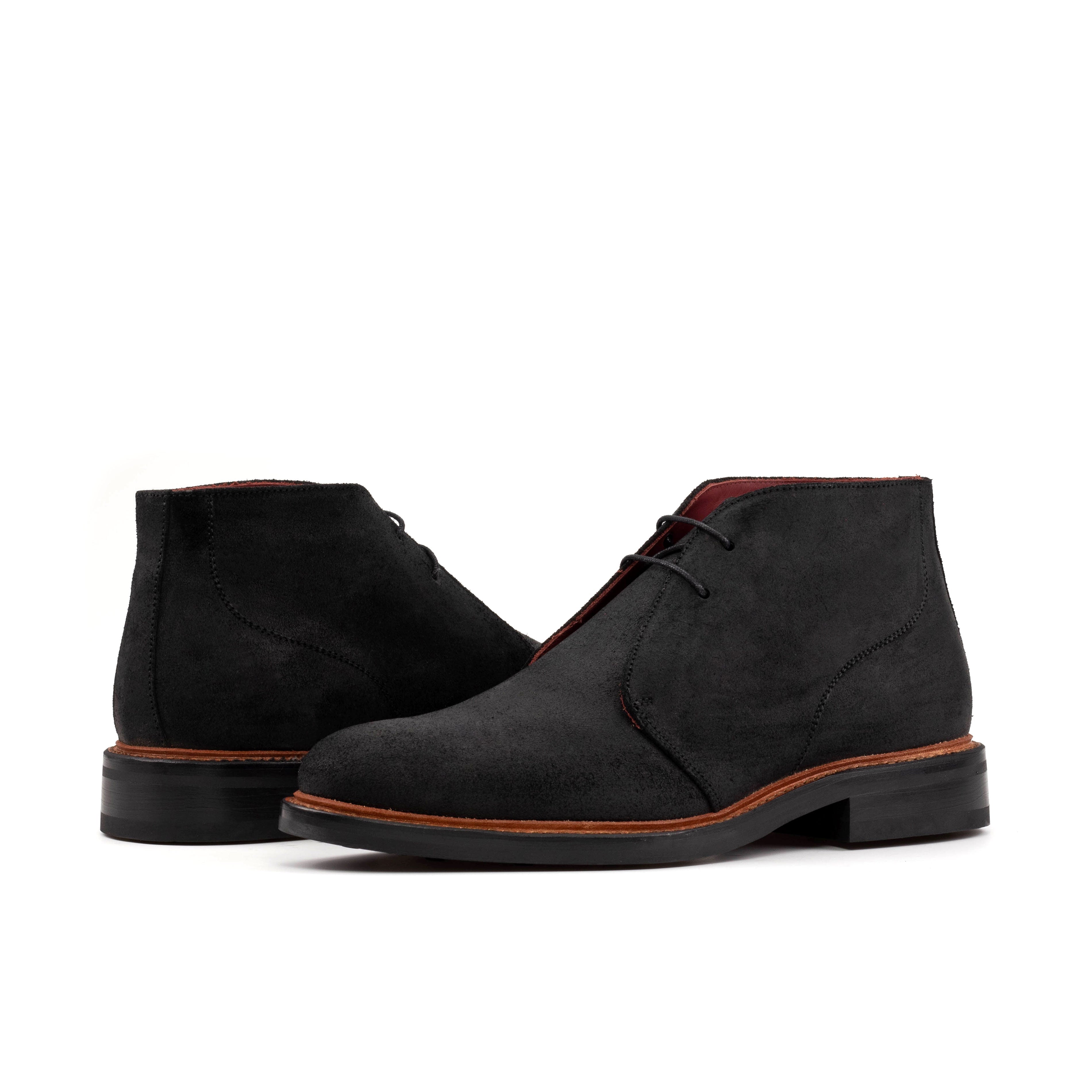 The Sahara (Black Waxed Suede)