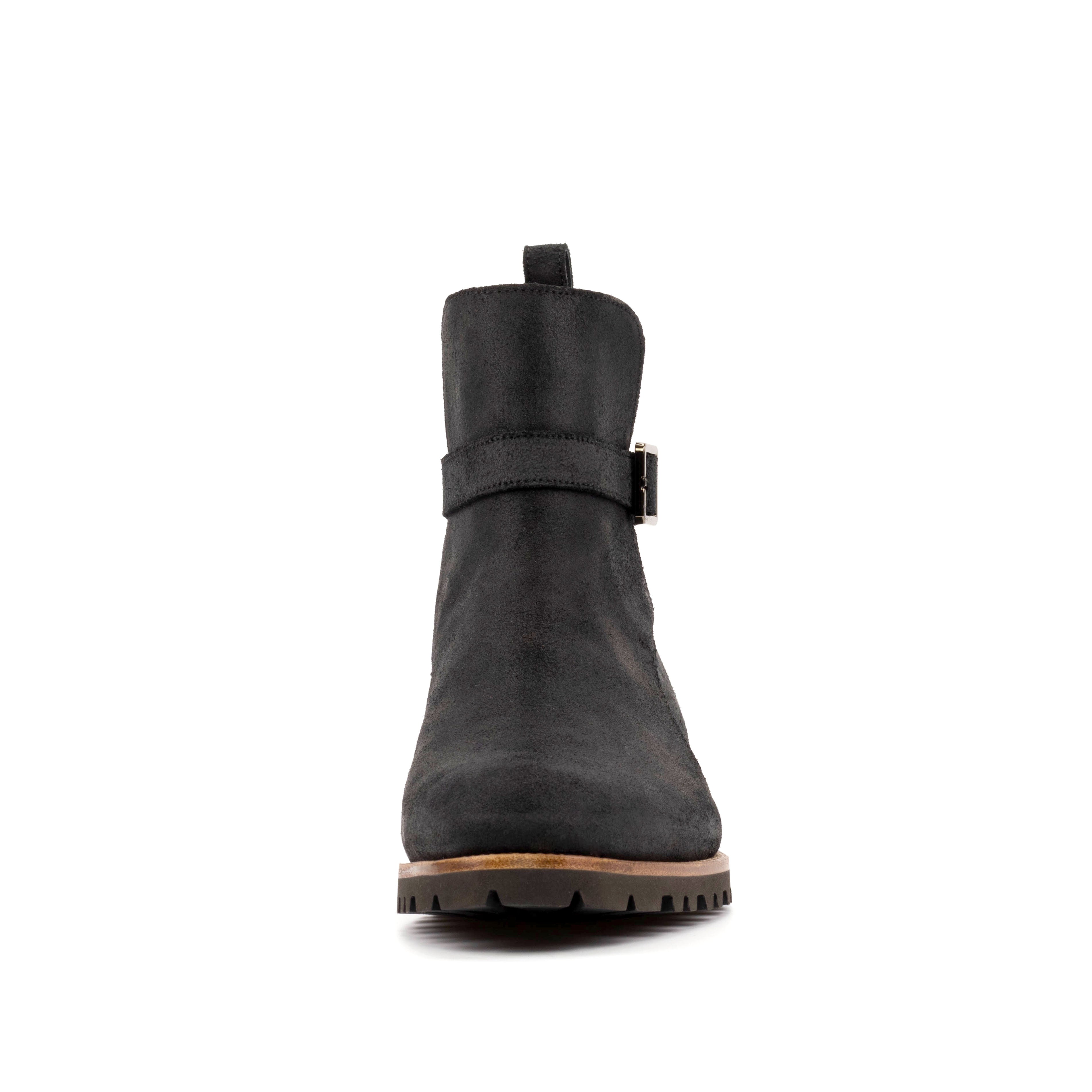 Jodhpur Boot (Waxed Black Suede)