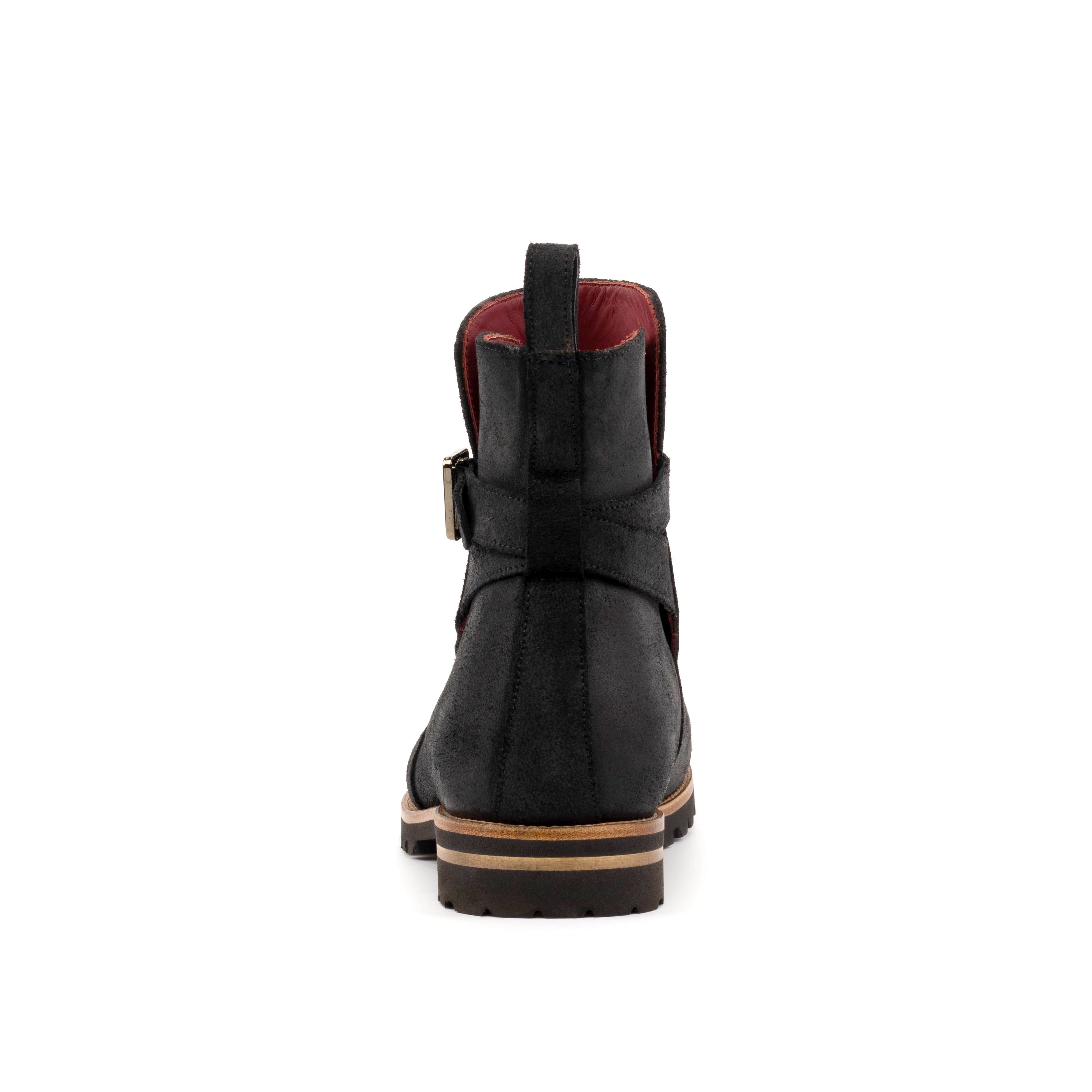 Jodhpur Boot (Waxed Black Suede)