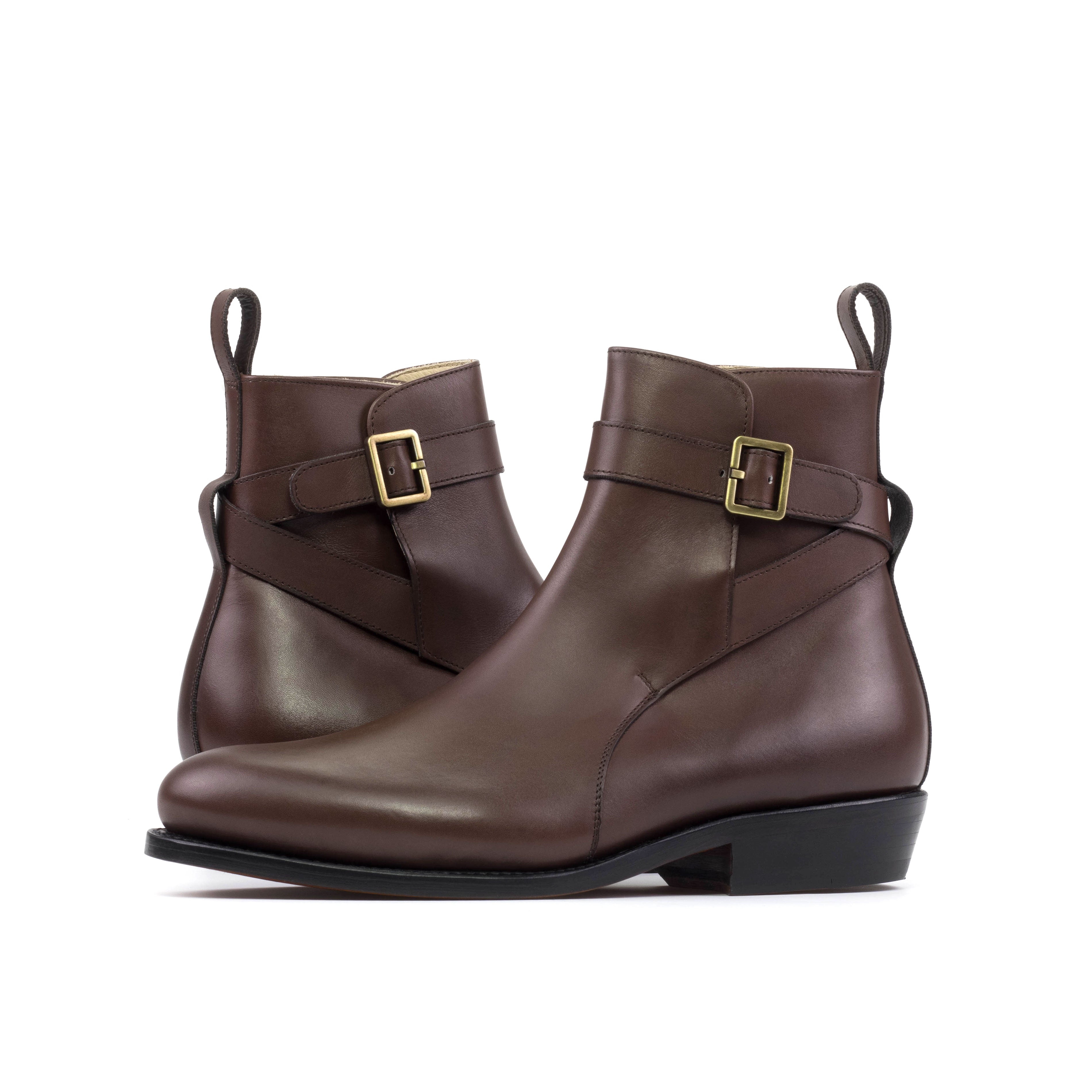 Jodhpur Boot Pitched Heel (Dark Brown)