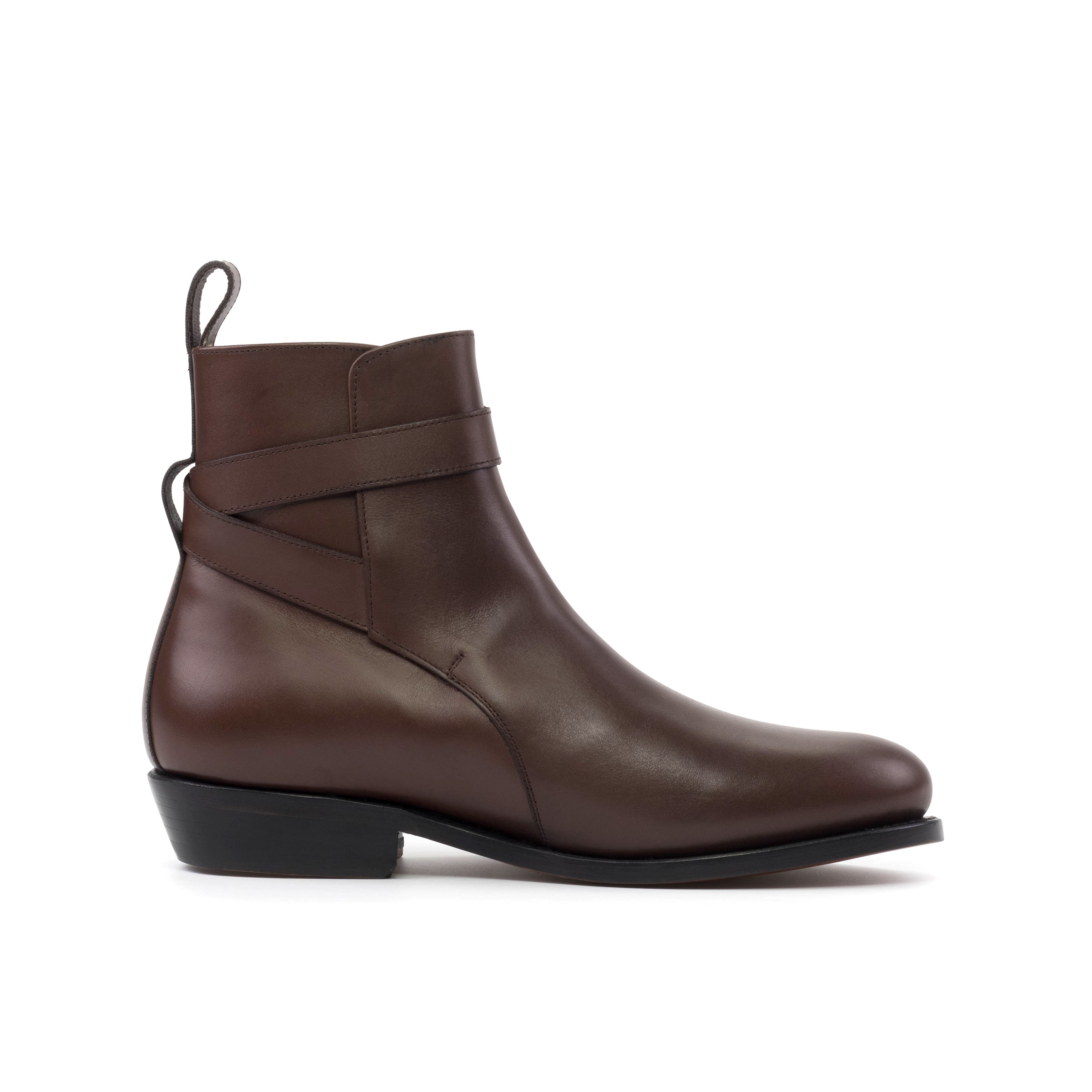 Jodhpur Boot Pitched Heel (Dark Brown)