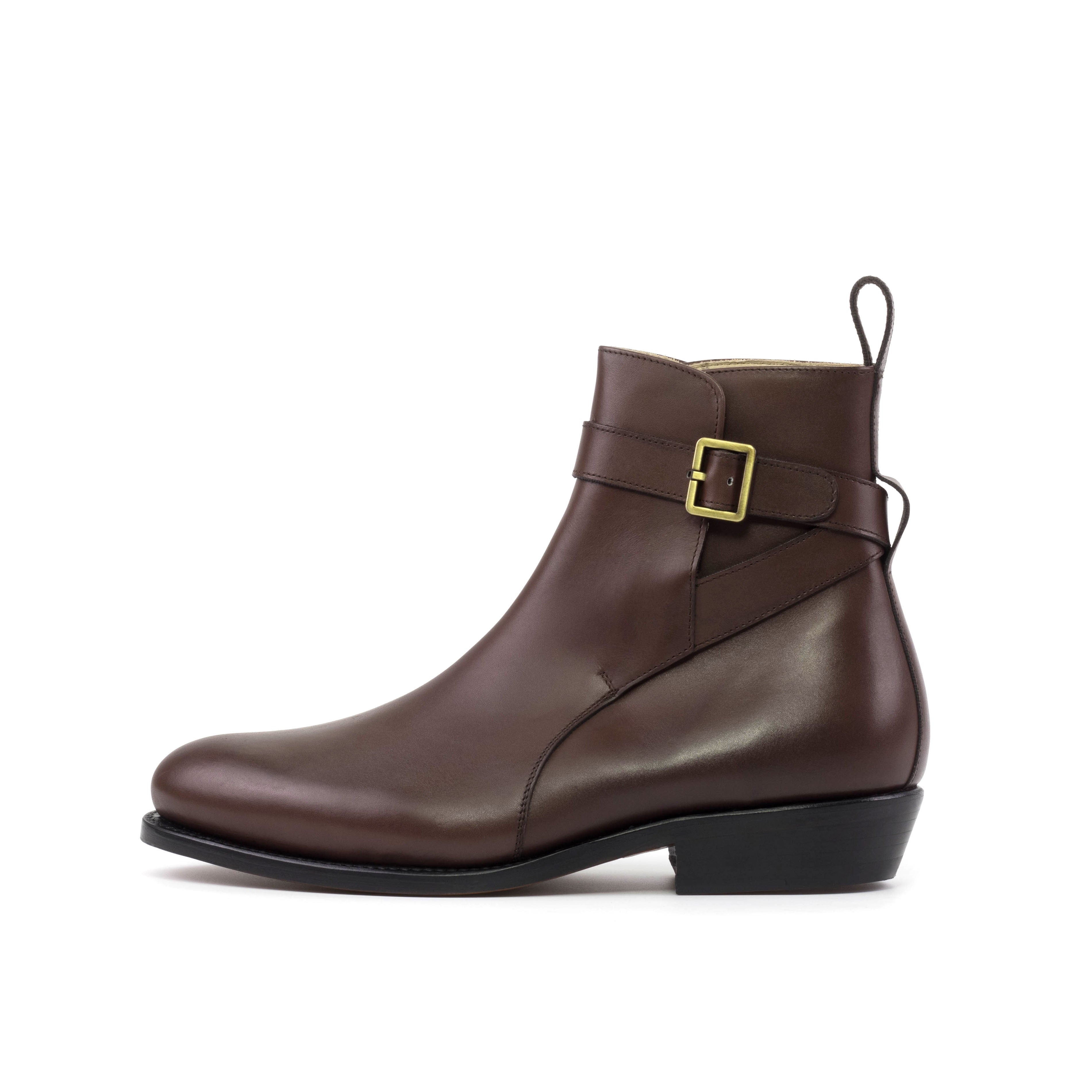 Jodhpur Boot Pitched Heel (Dark Brown)