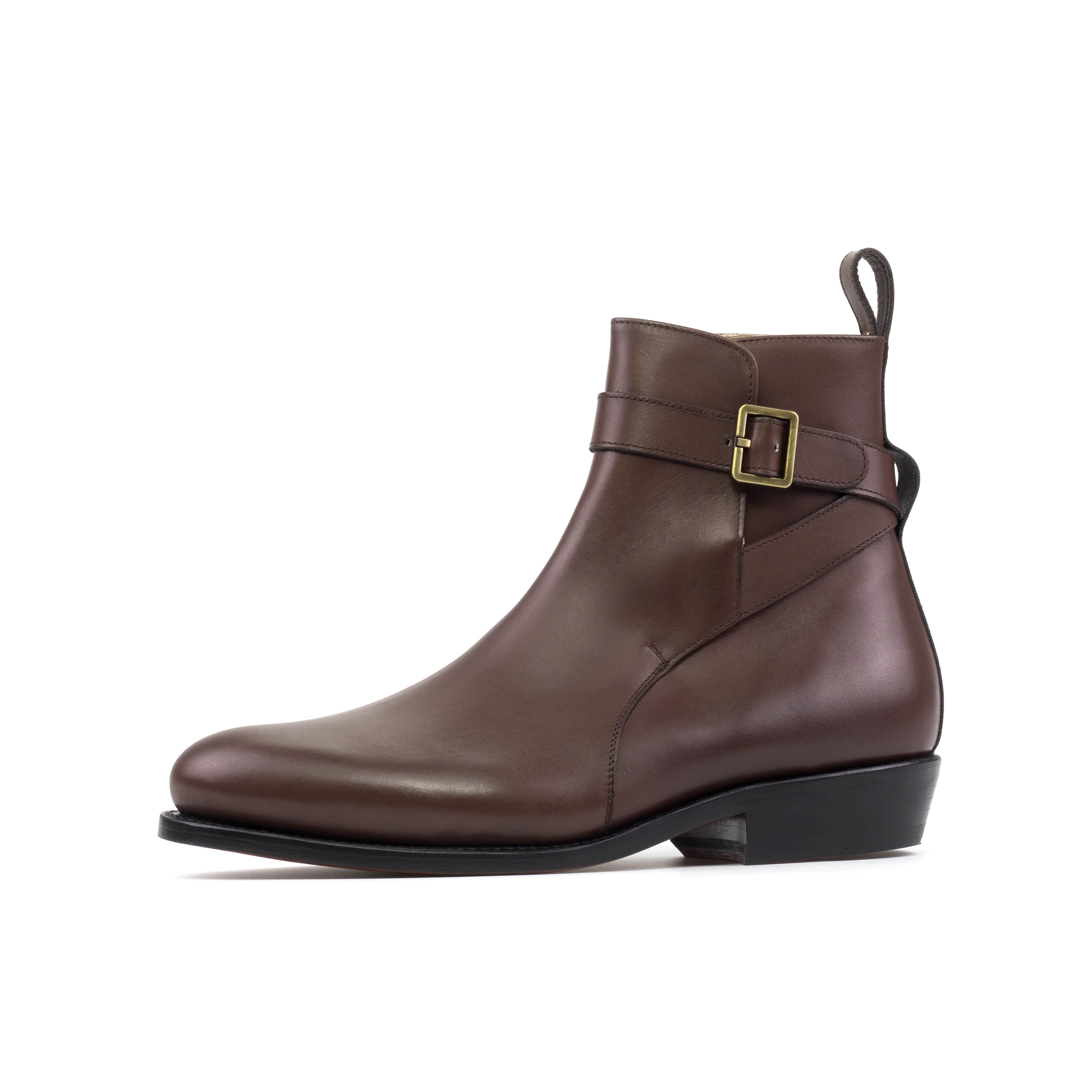 Jodhpur Boot Pitched Heel (Dark Brown)