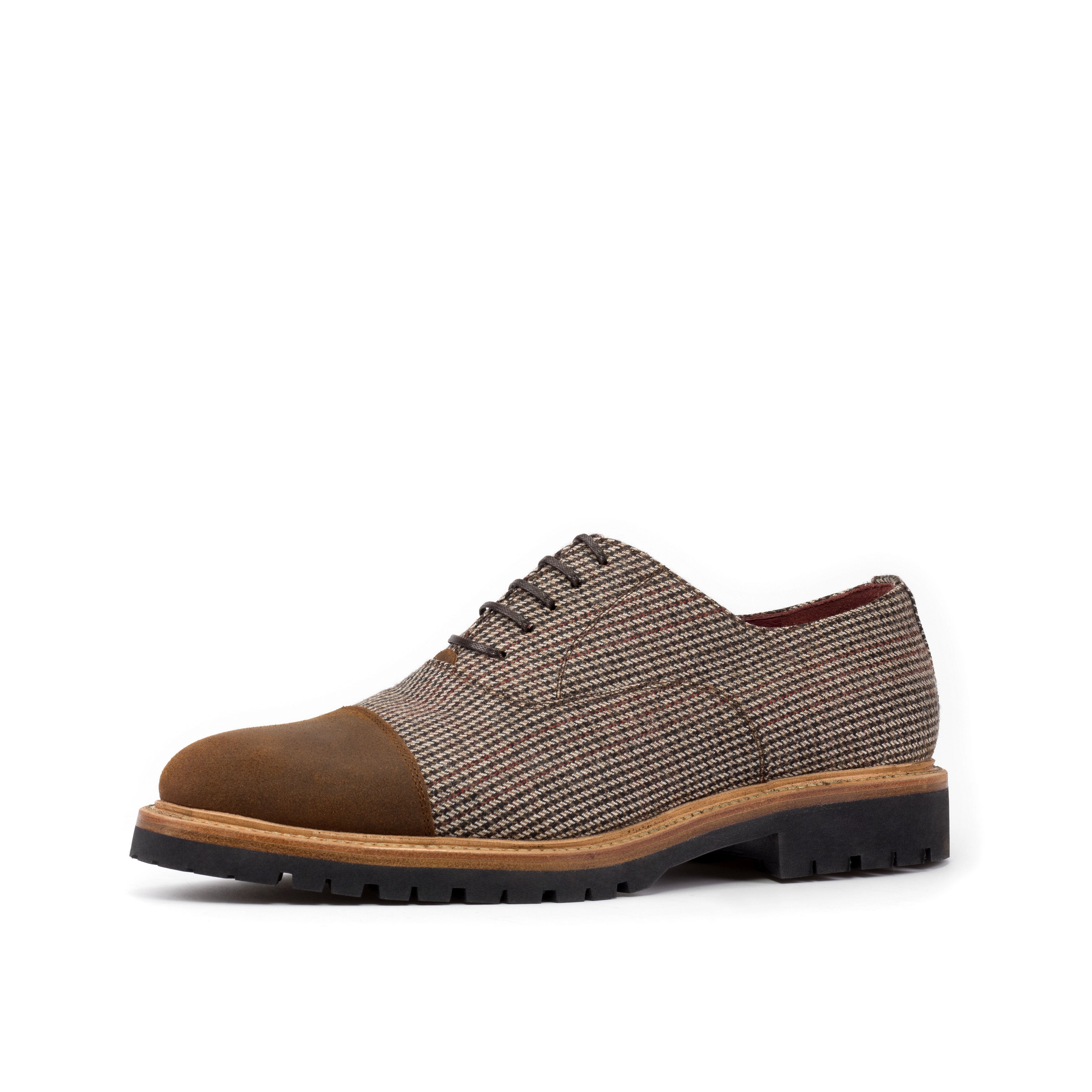 The Langston (Waxed Brown Tweed) Sample Studio Shoes