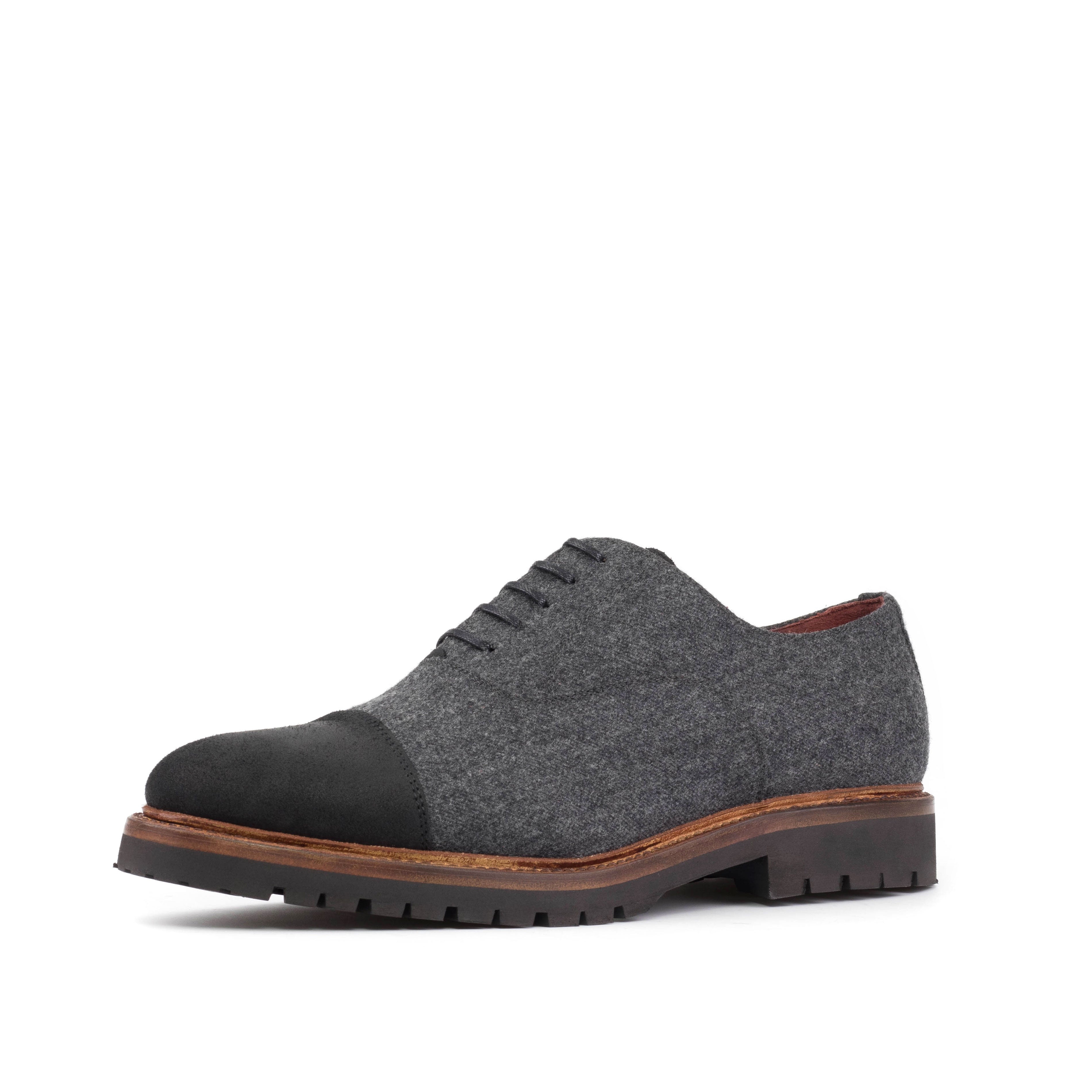 The Langston (Grey/Black Cap Toe)