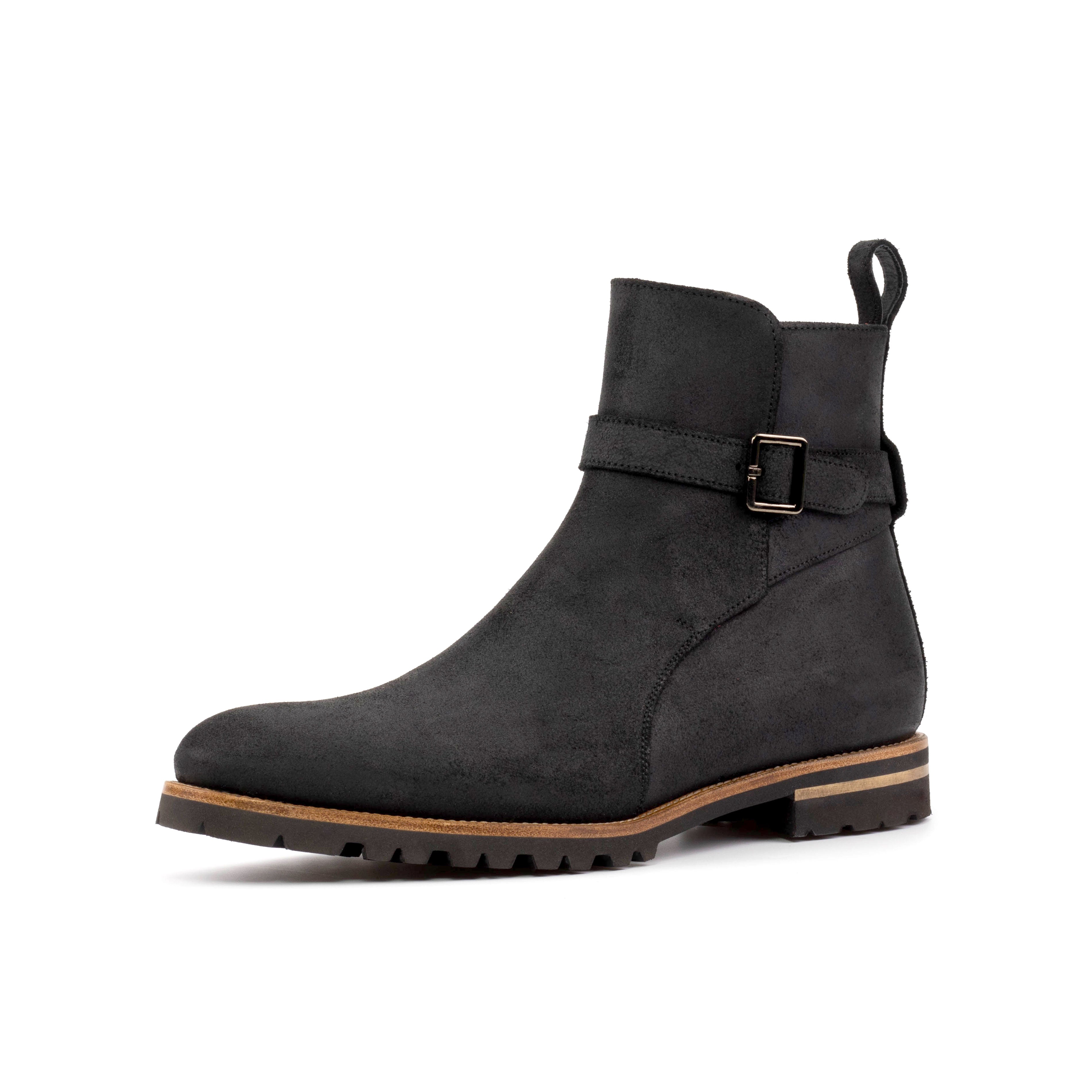 Jodhpur Boot (Waxed Black Suede)