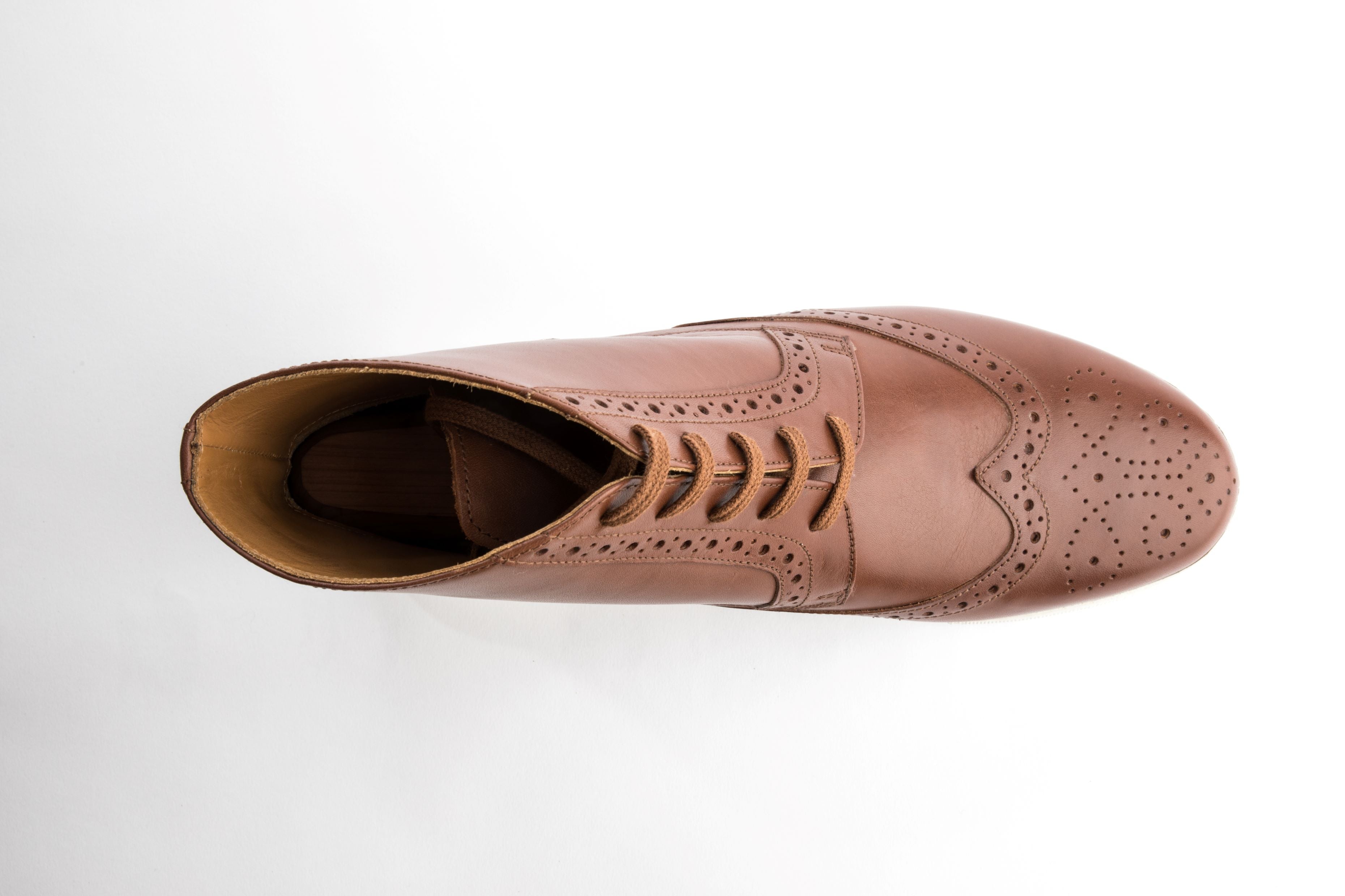 The Kickabout Wingtip High-Top (Brown)