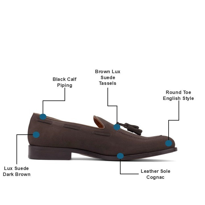 The Collegiate Loafer (Brown Lux Suede)