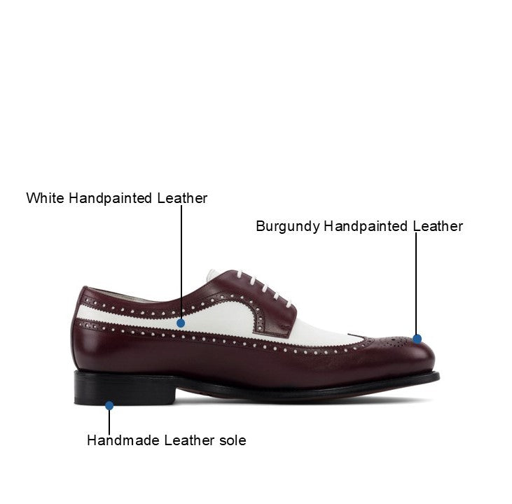 The New Yorker (Burgundy/White) Two Tone