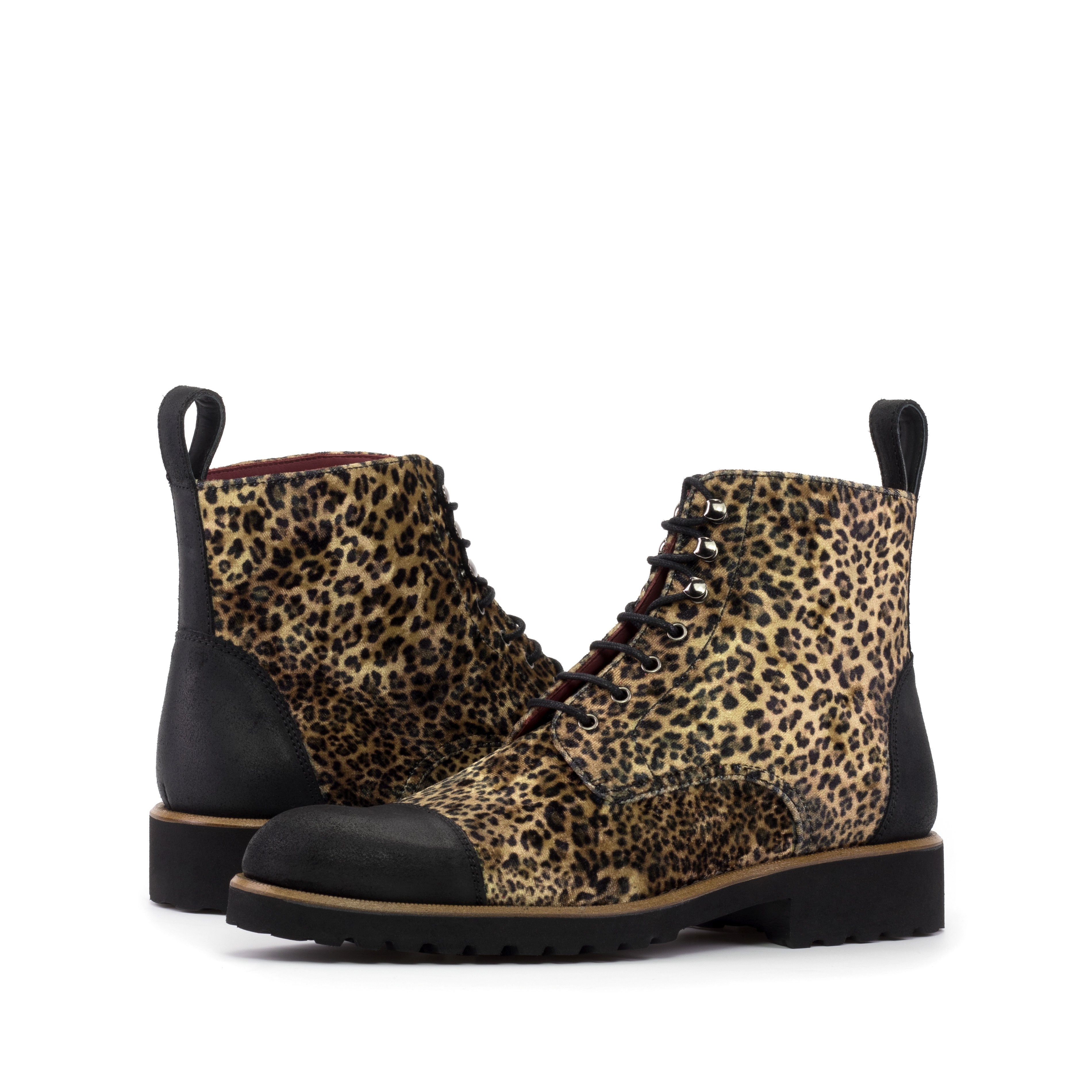 AN Cap-Toe Boots (Her) (Leopard)