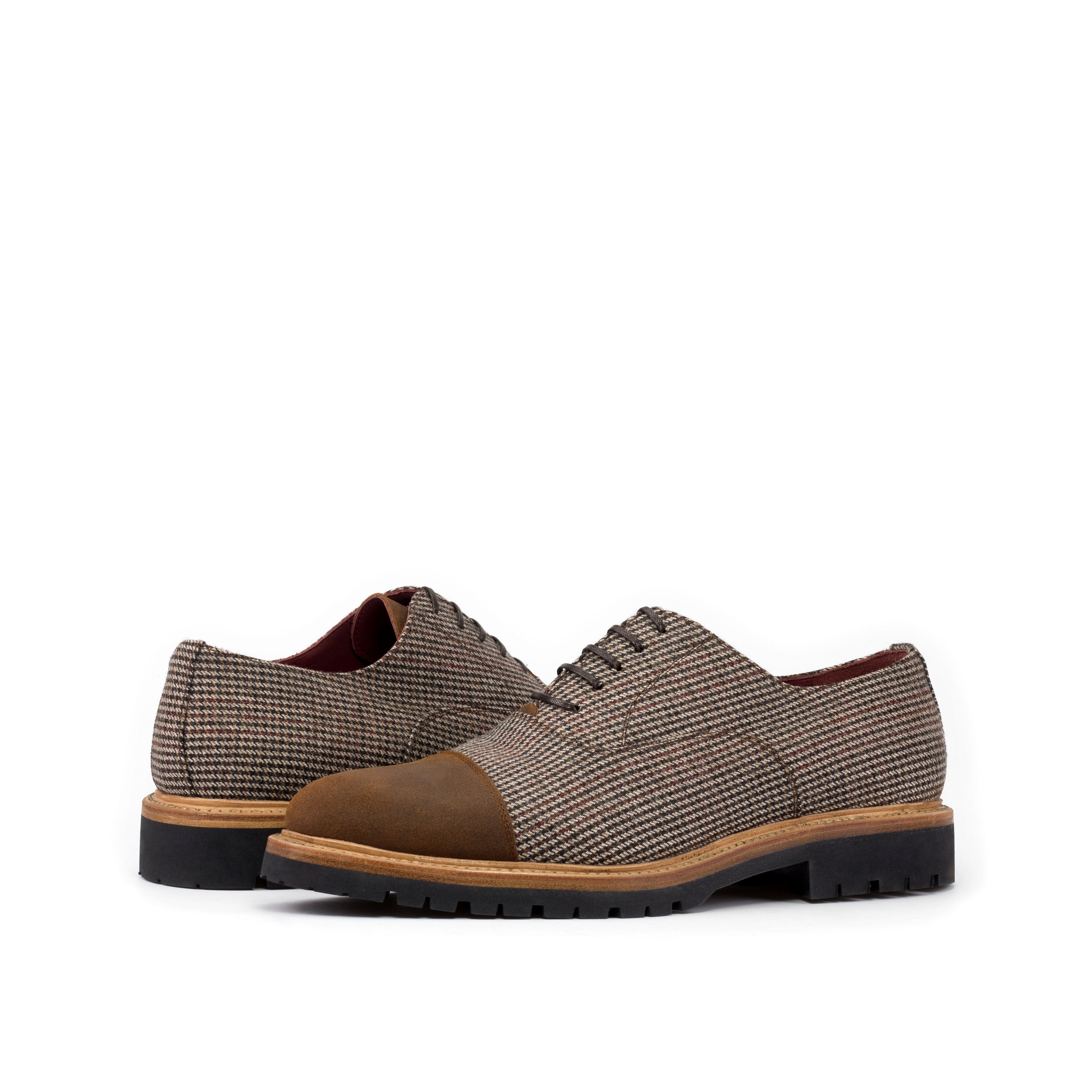 The Langston (Waxed Brown Tweed) Sample Studio Shoes