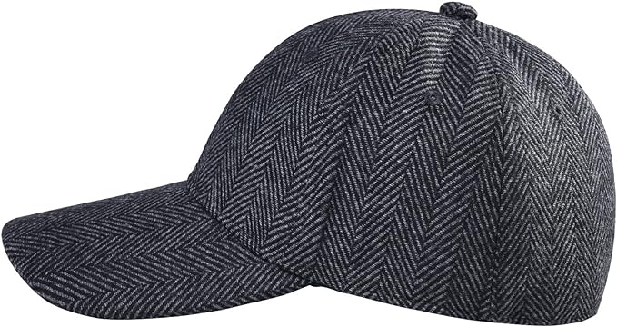 Cap-Herringbone Black/Grey