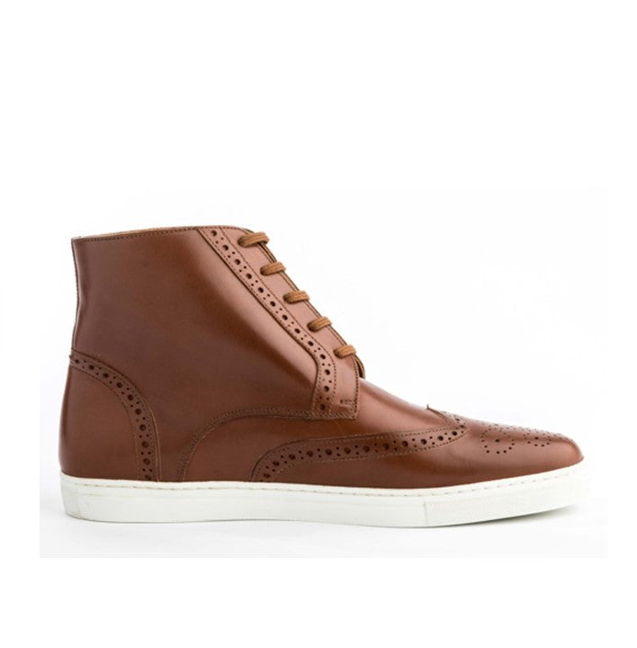 The Kickabout Wingtip High-Top (Brown)