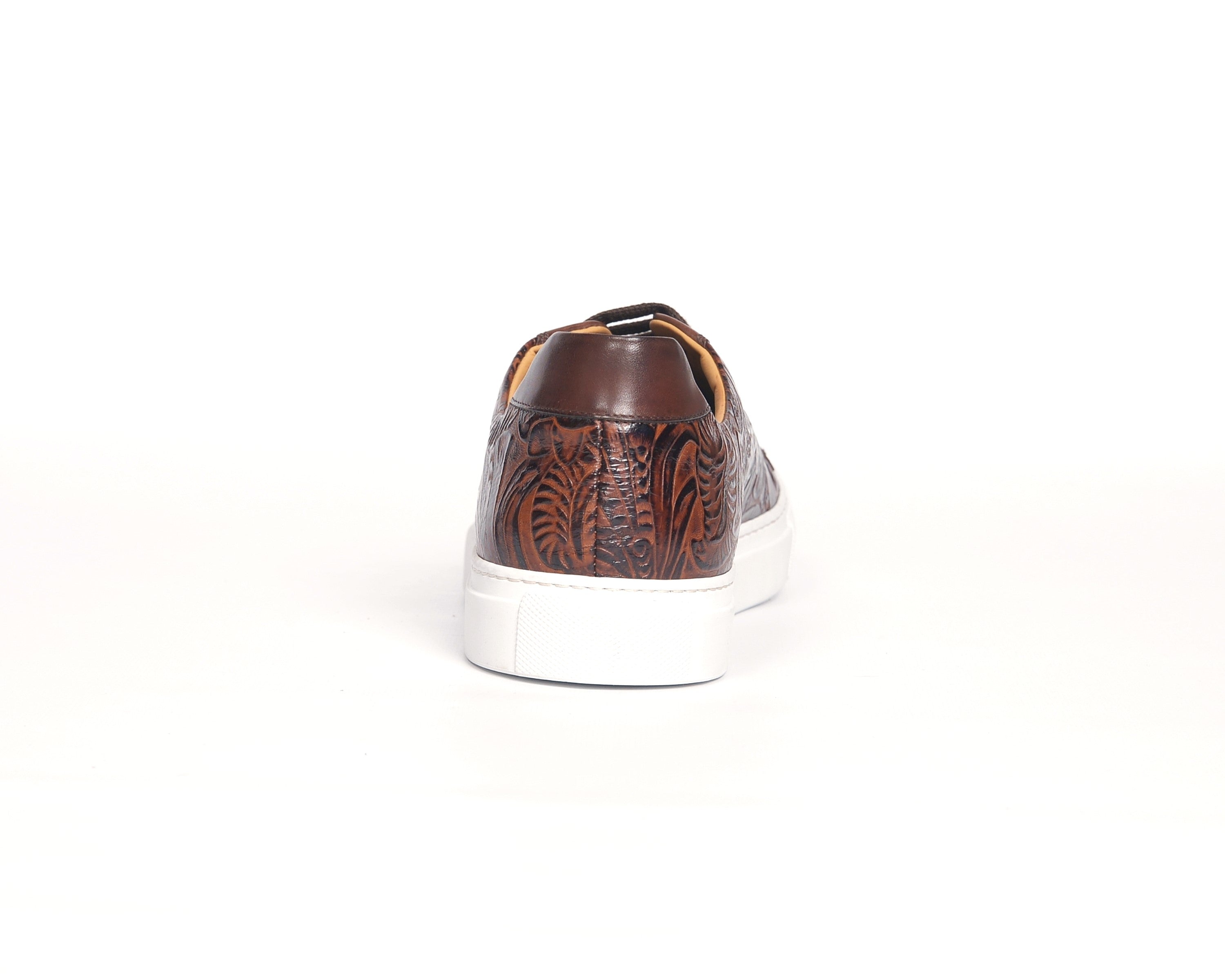 The Kickabout (Texas/Italian Leather Sneaker (Brown) Studio Sample Shoes