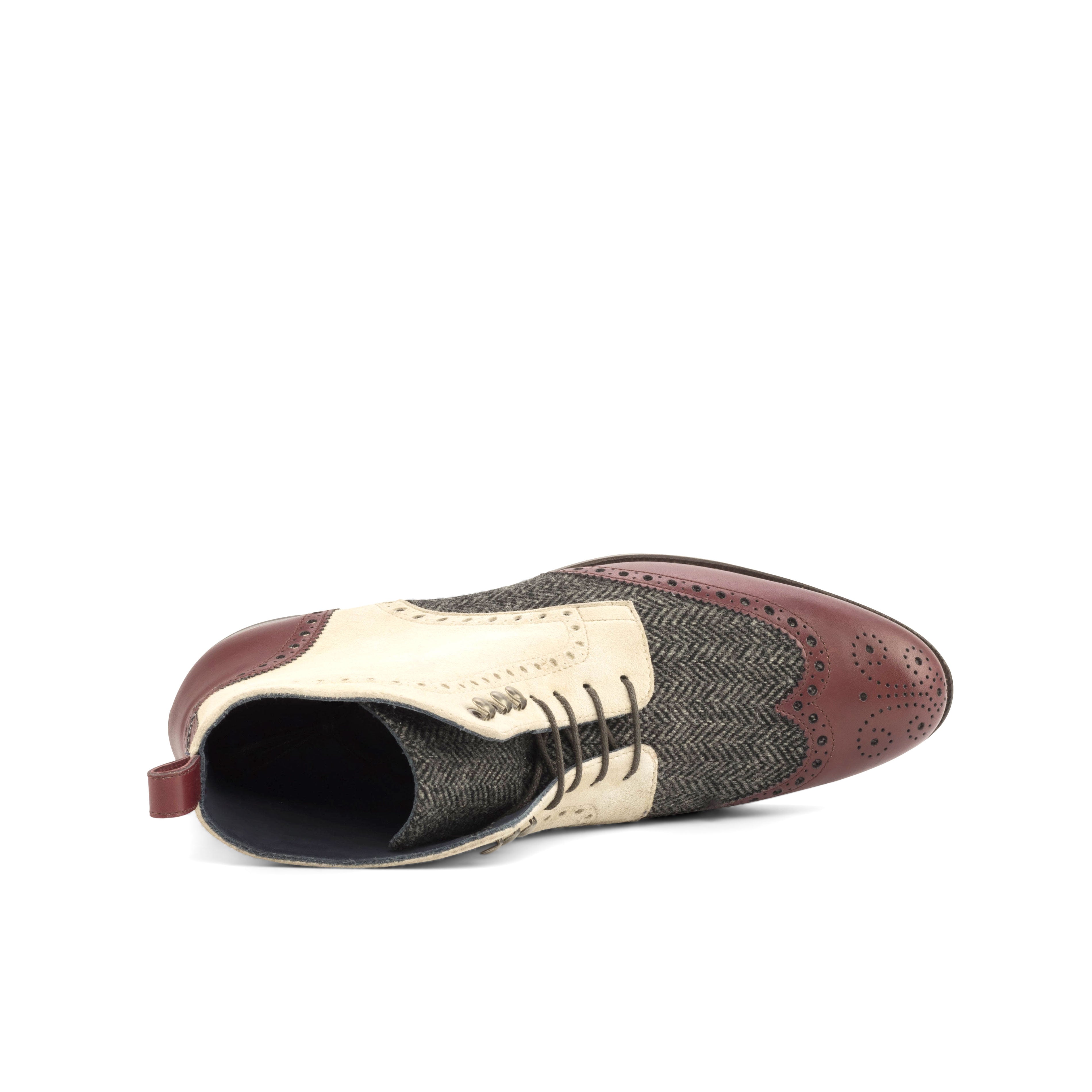 AN Brogue Womens (Ivory/Herringbone)