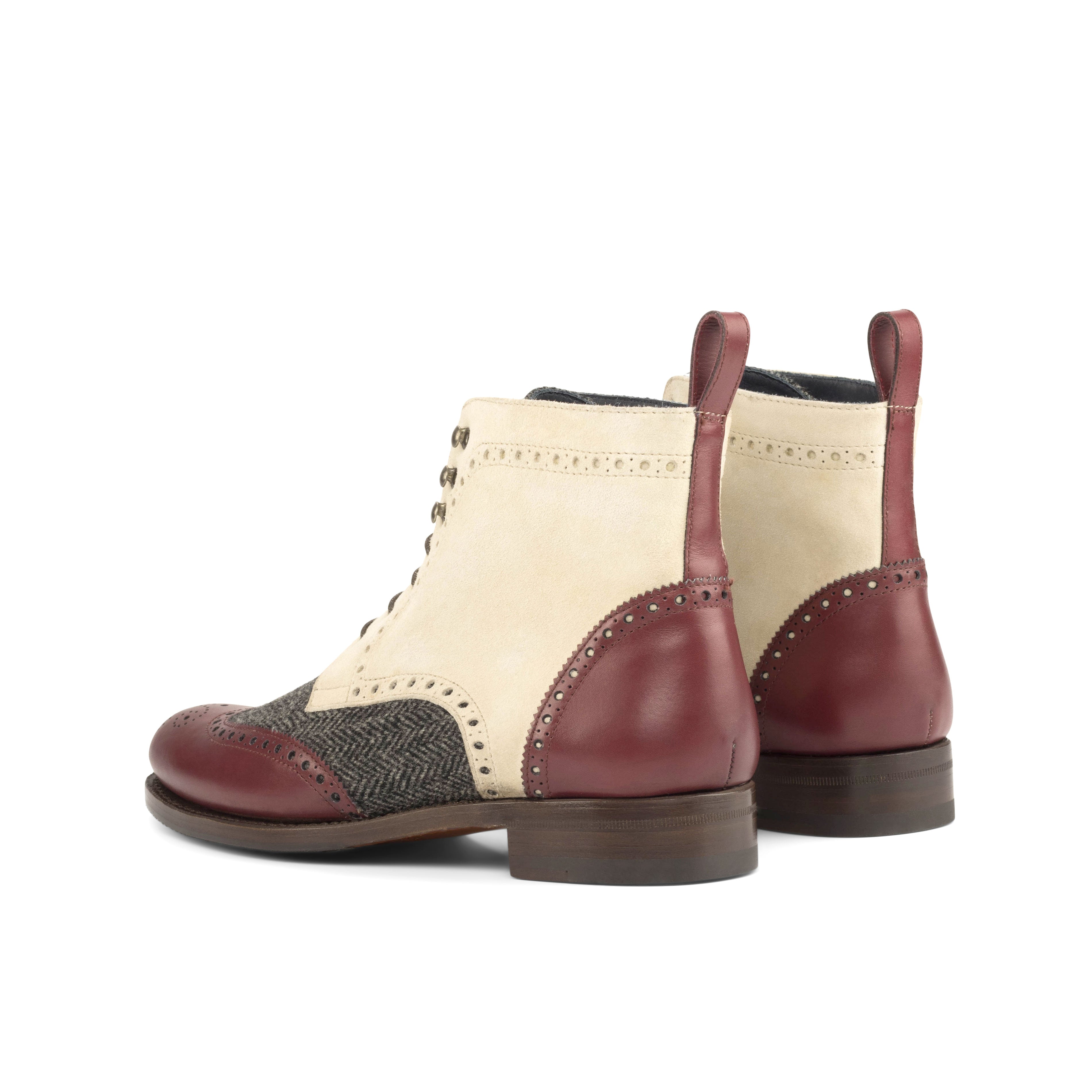 AN Brogue Womens (Ivory/Herringbone)