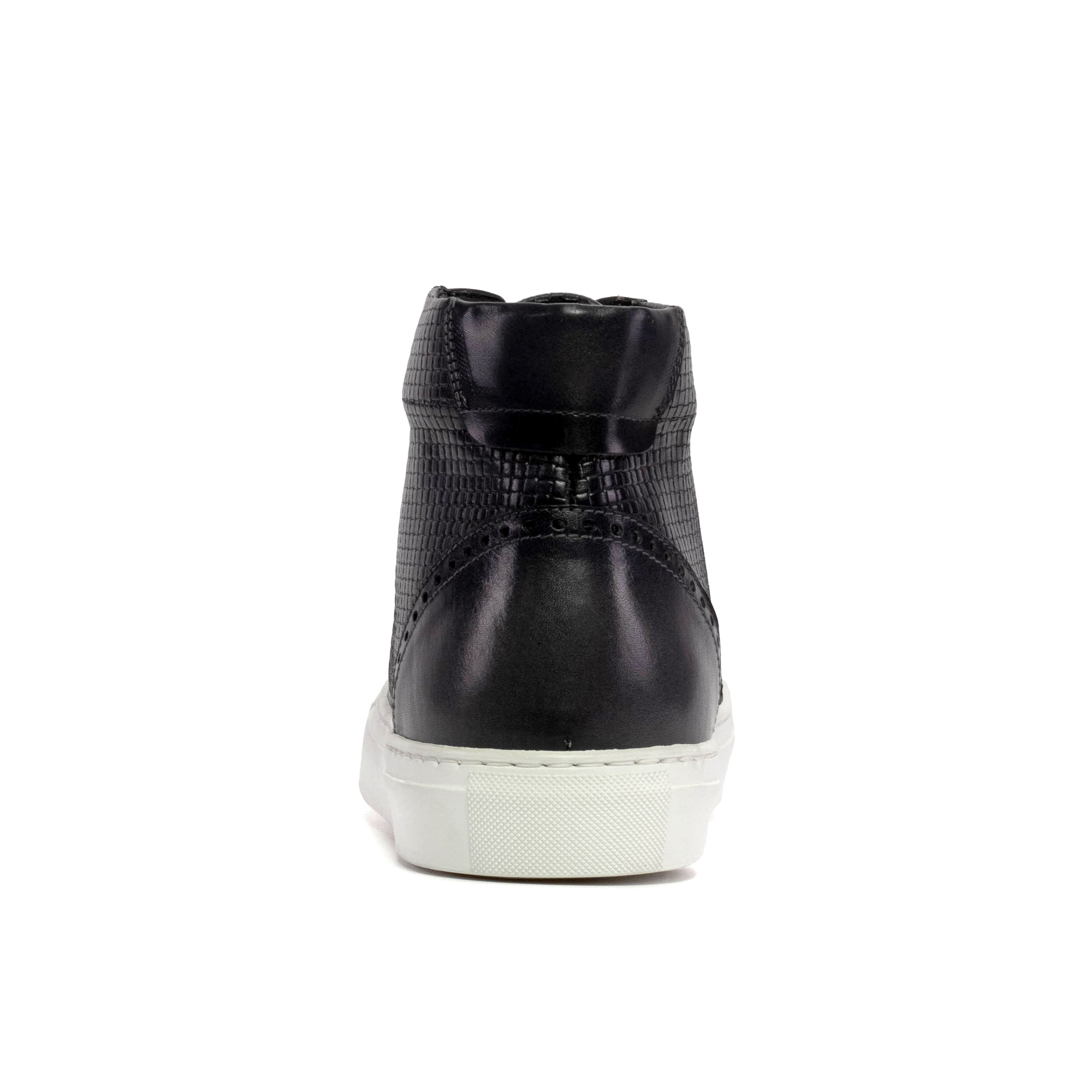 The Kickabout High-top (Painted engraved Calf Grey) Sample Studio Shoes
