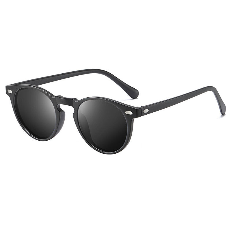 AN Round Polarized Sunglasses