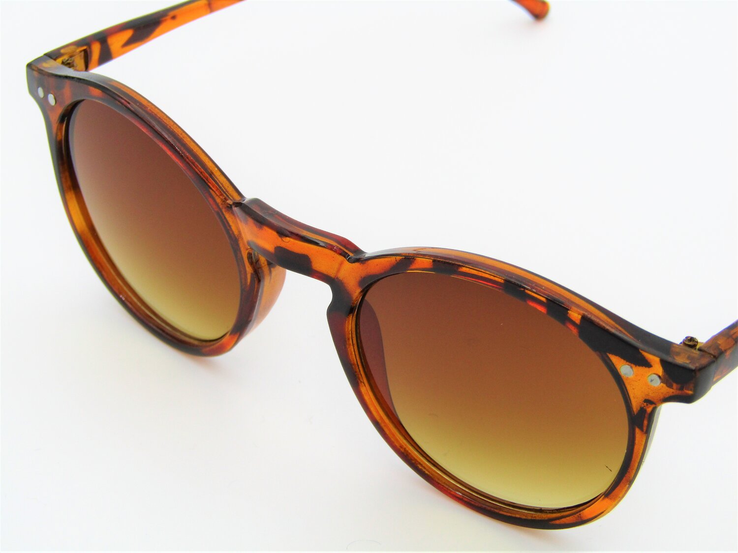 AN Dapper Sunglasses - Tortoise Shell Style (Round)