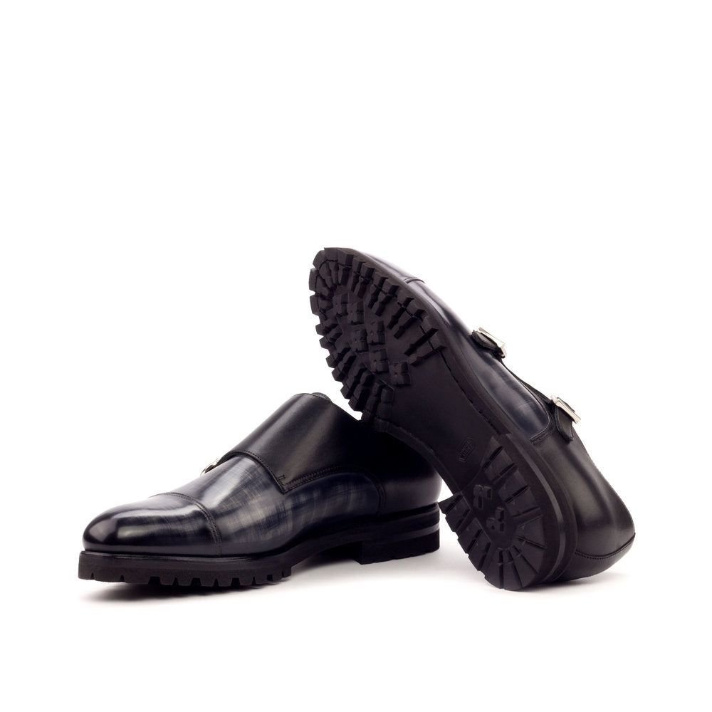 The Sunday Best (Black Box calf and Grey Patina crusted)