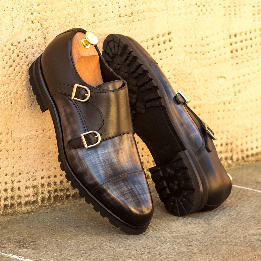 The Sunday Best (Black Box calf and Grey Patina crusted)