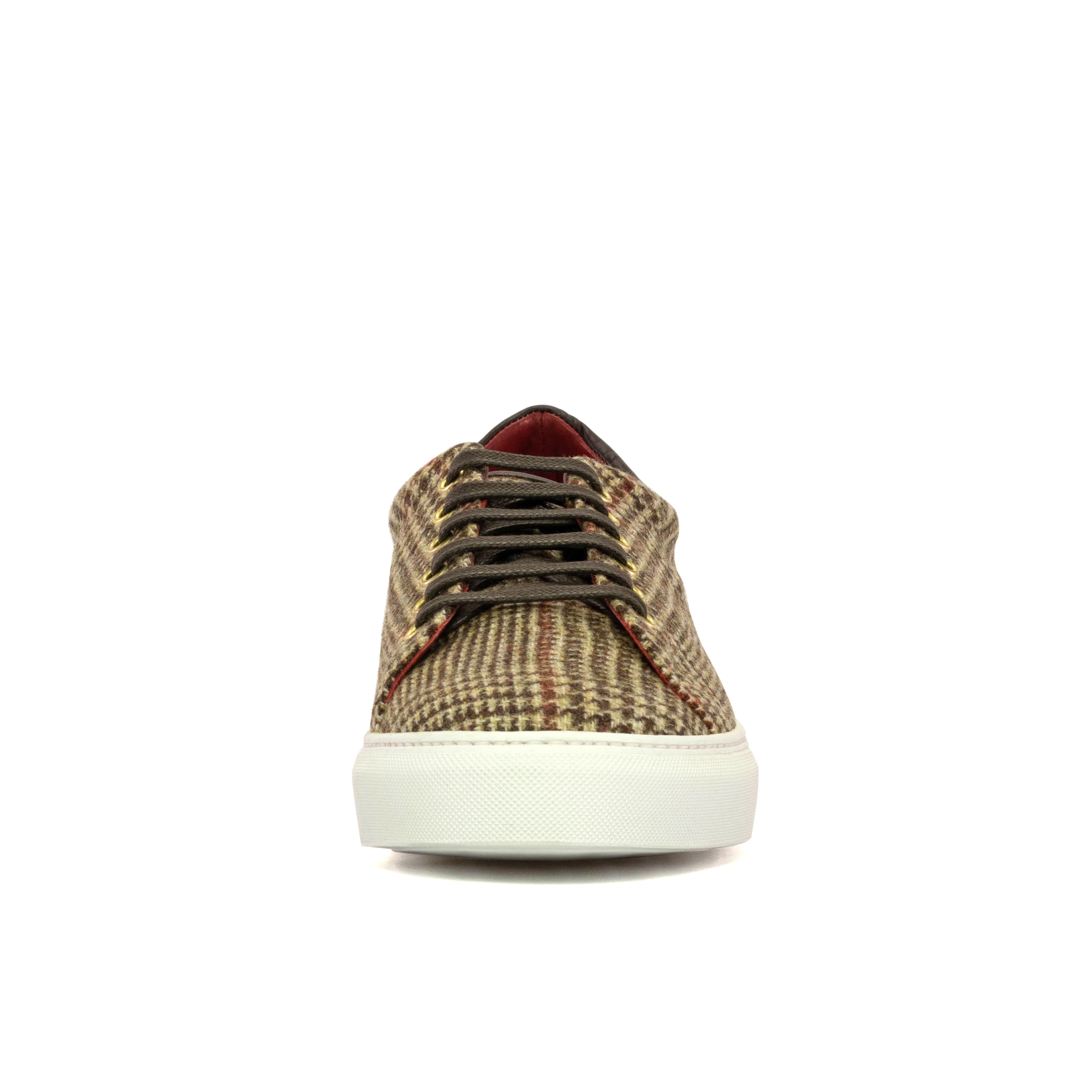 Kickabout (Wool Plaid Brown) Studio Sample Shoes