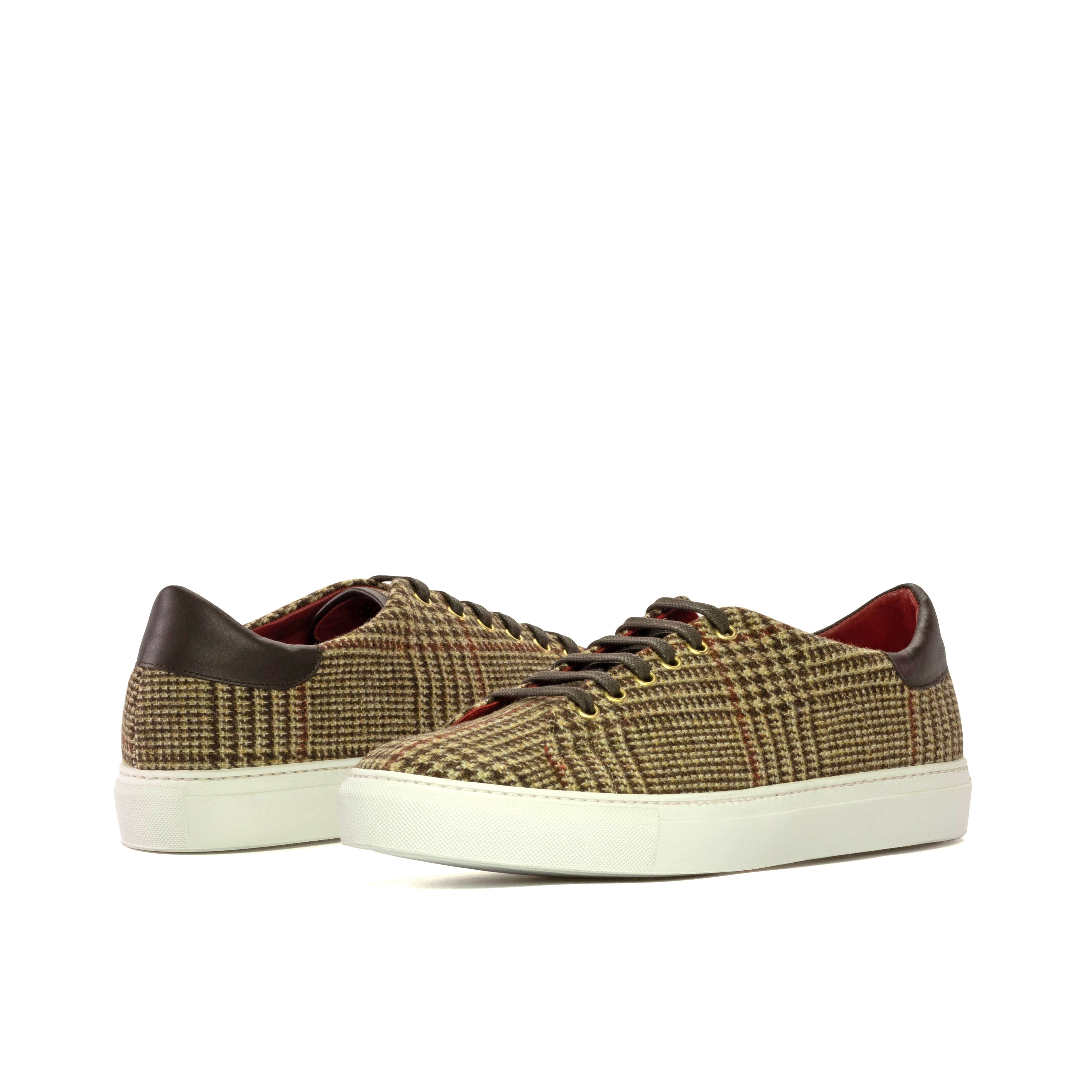 Kickabout (Wool Plaid Brown) Studio Sample Shoes