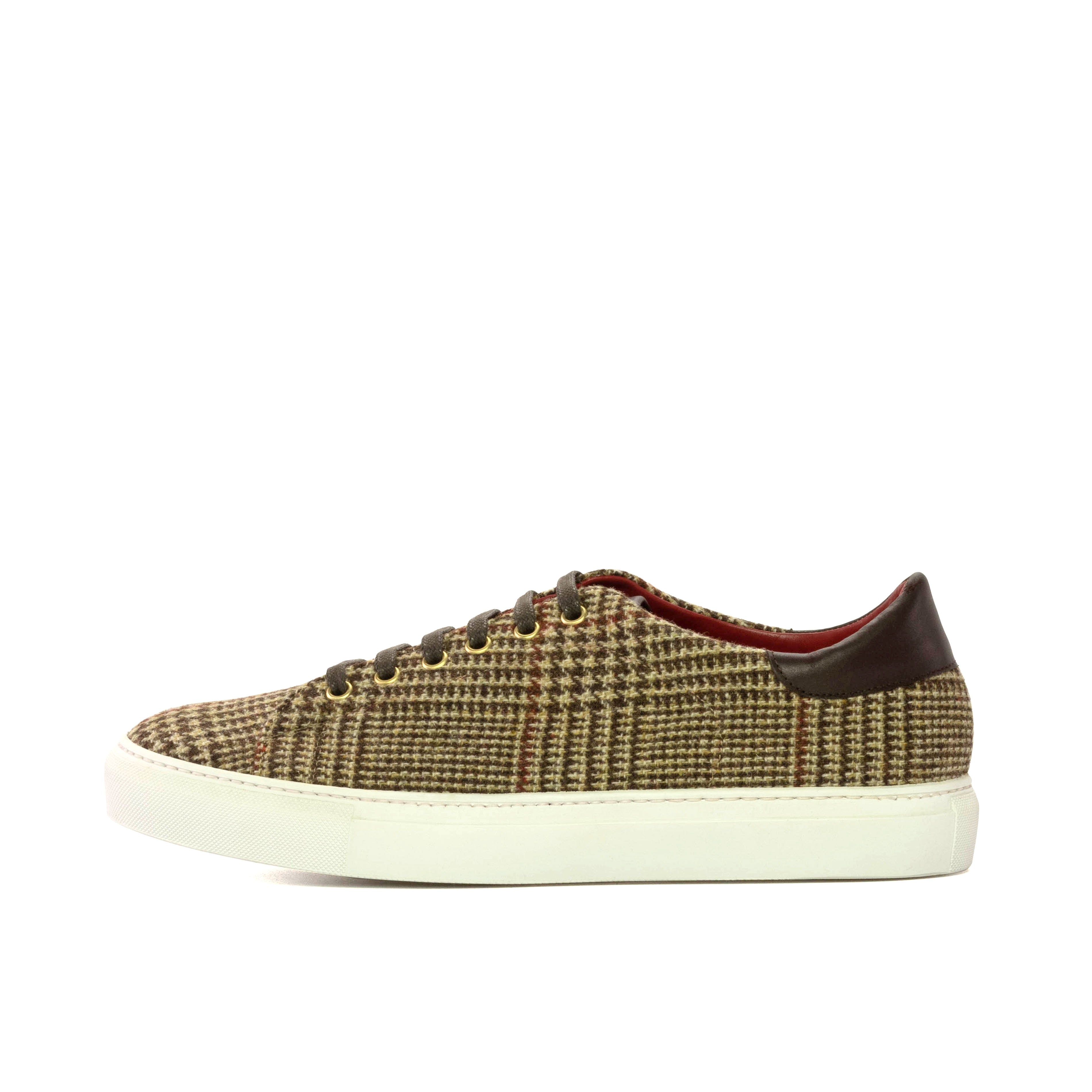 Kickabout (Wool Plaid Brown) Studio Sample Shoes