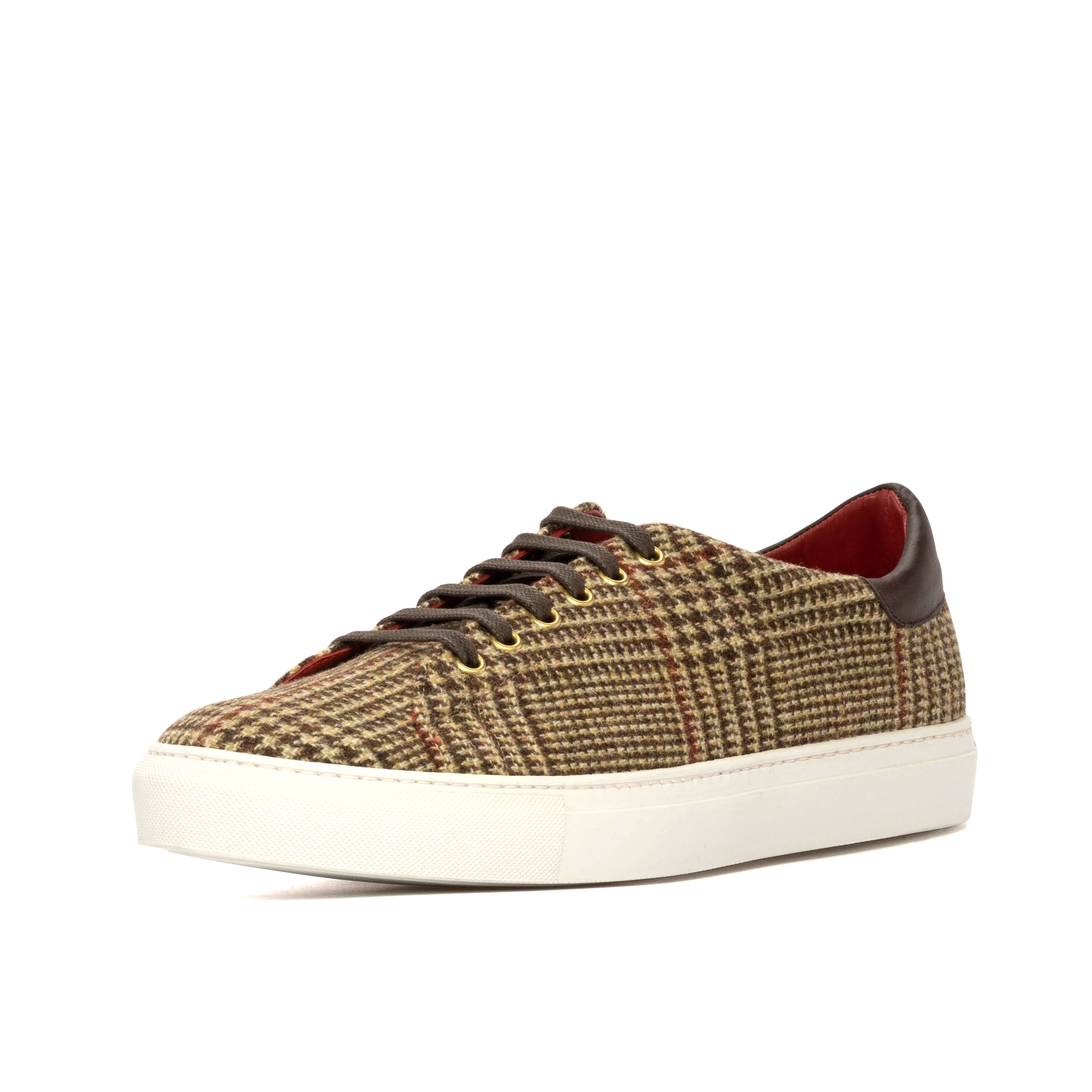 Kickabout (Wool Plaid Brown) Studio Sample Shoes