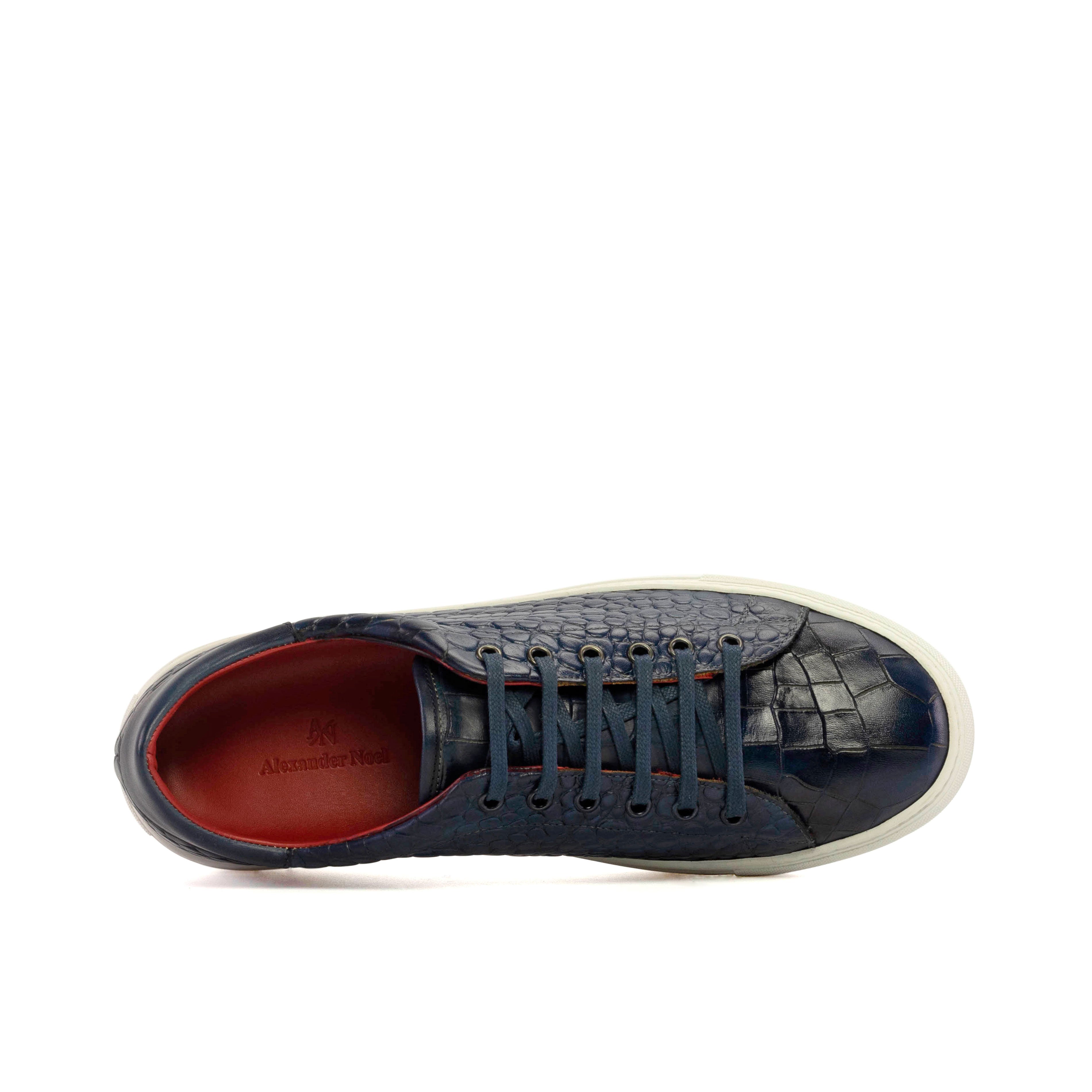 Kickabout (Croco Navy) Sample Studio Shoes