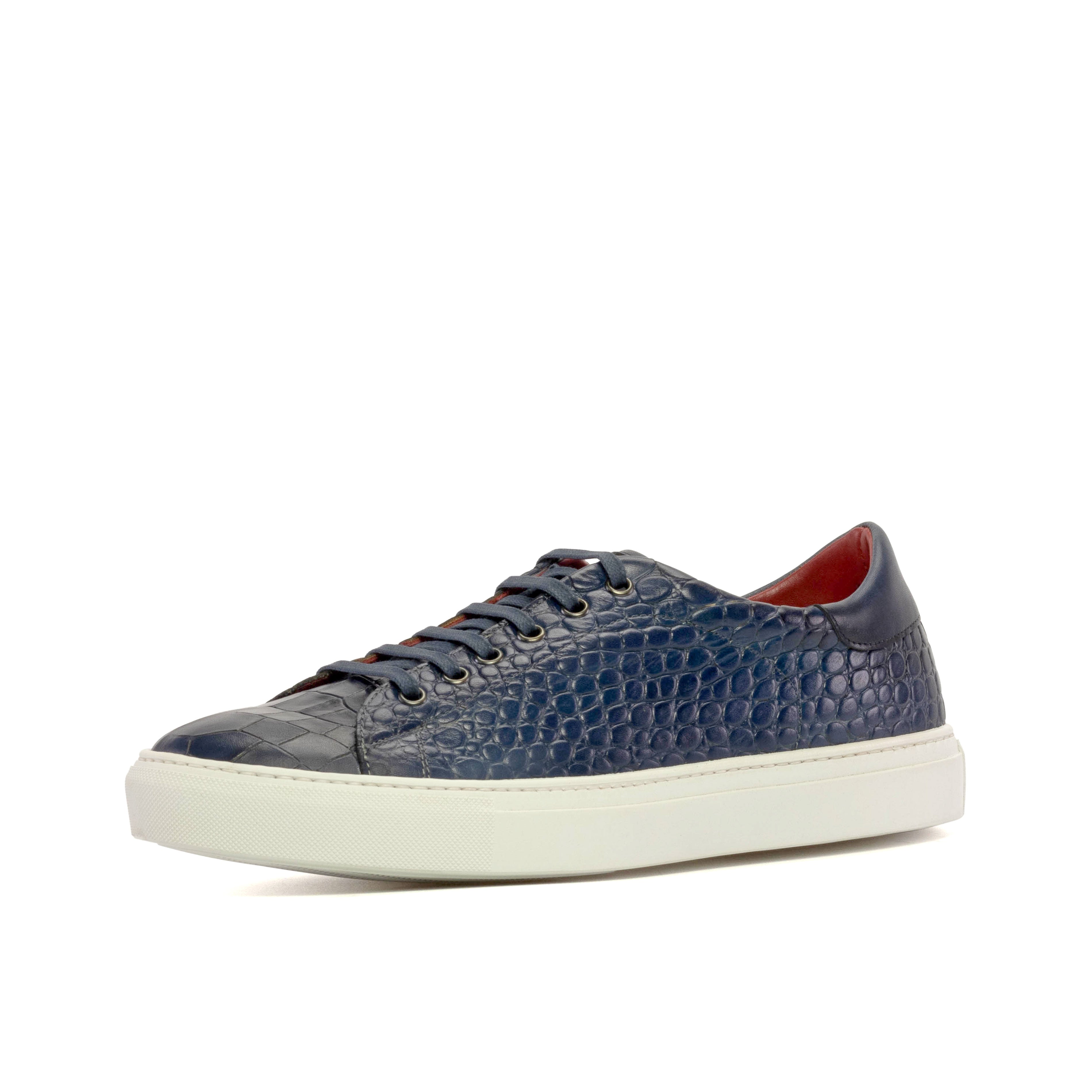 Kickabout (Croco Navy) Sample Studio Shoes