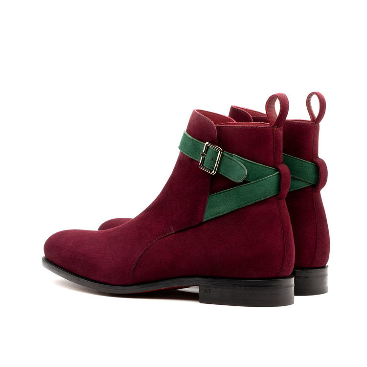 Jodhpur Boot (Kid Suede Wine)