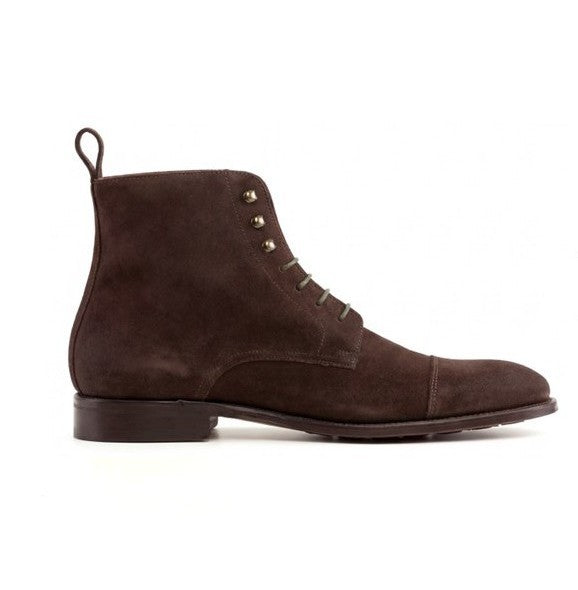 AN Captoe Suede Boot (Brown)