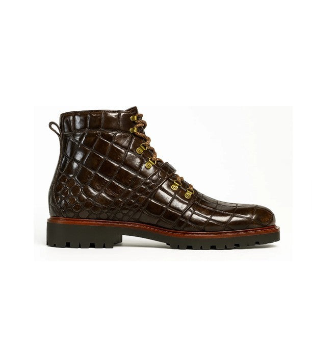 The Explorer Boot (Croco Brown)