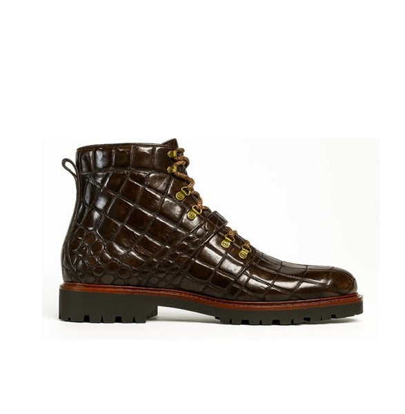 The Explorer Boot (Croco Brown)