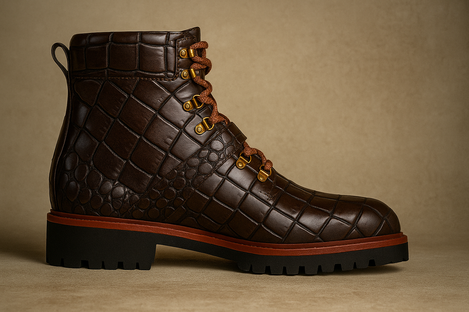 The Explorer Boot (Croco Brown)