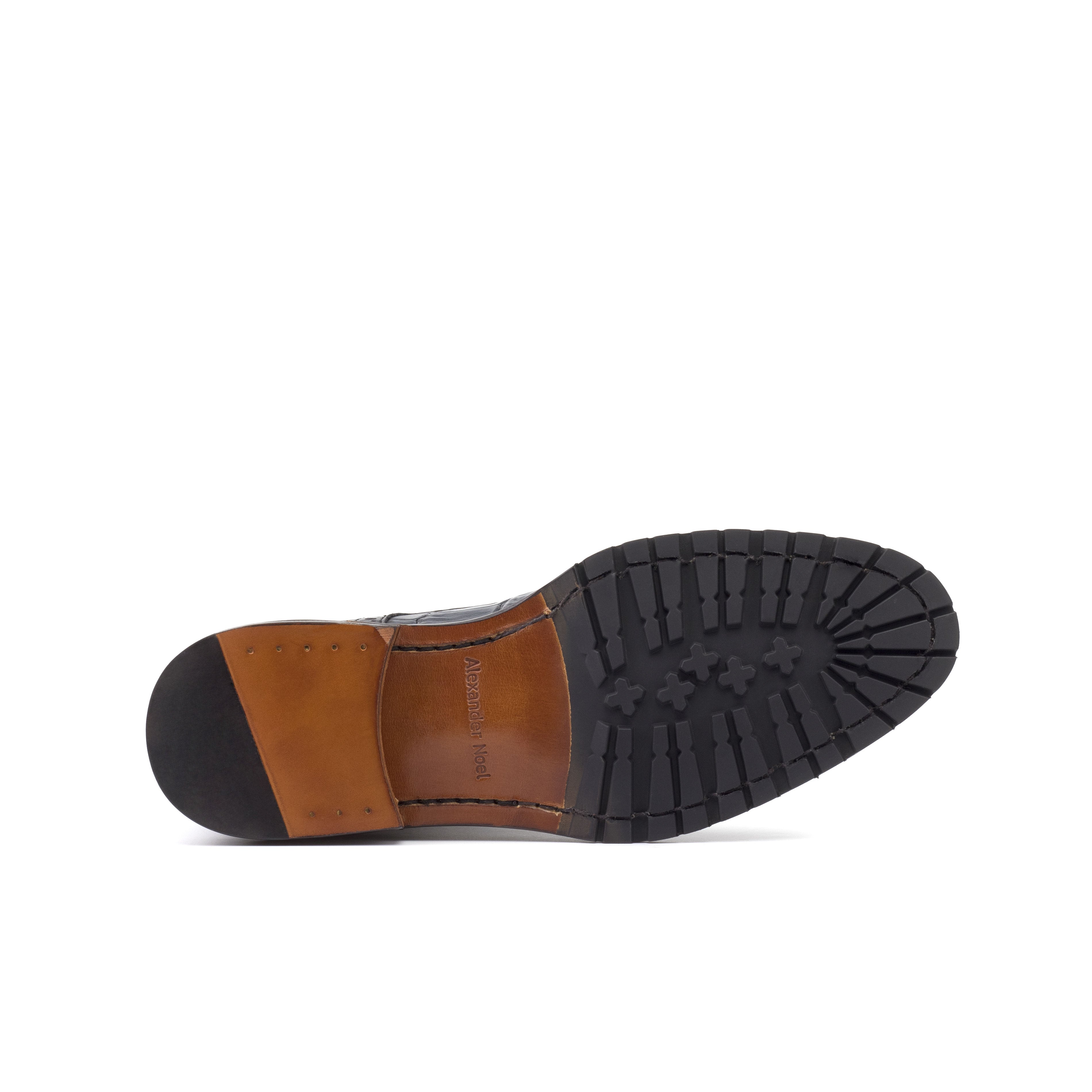 AN Women's Brogue (Croco Navy/Black)