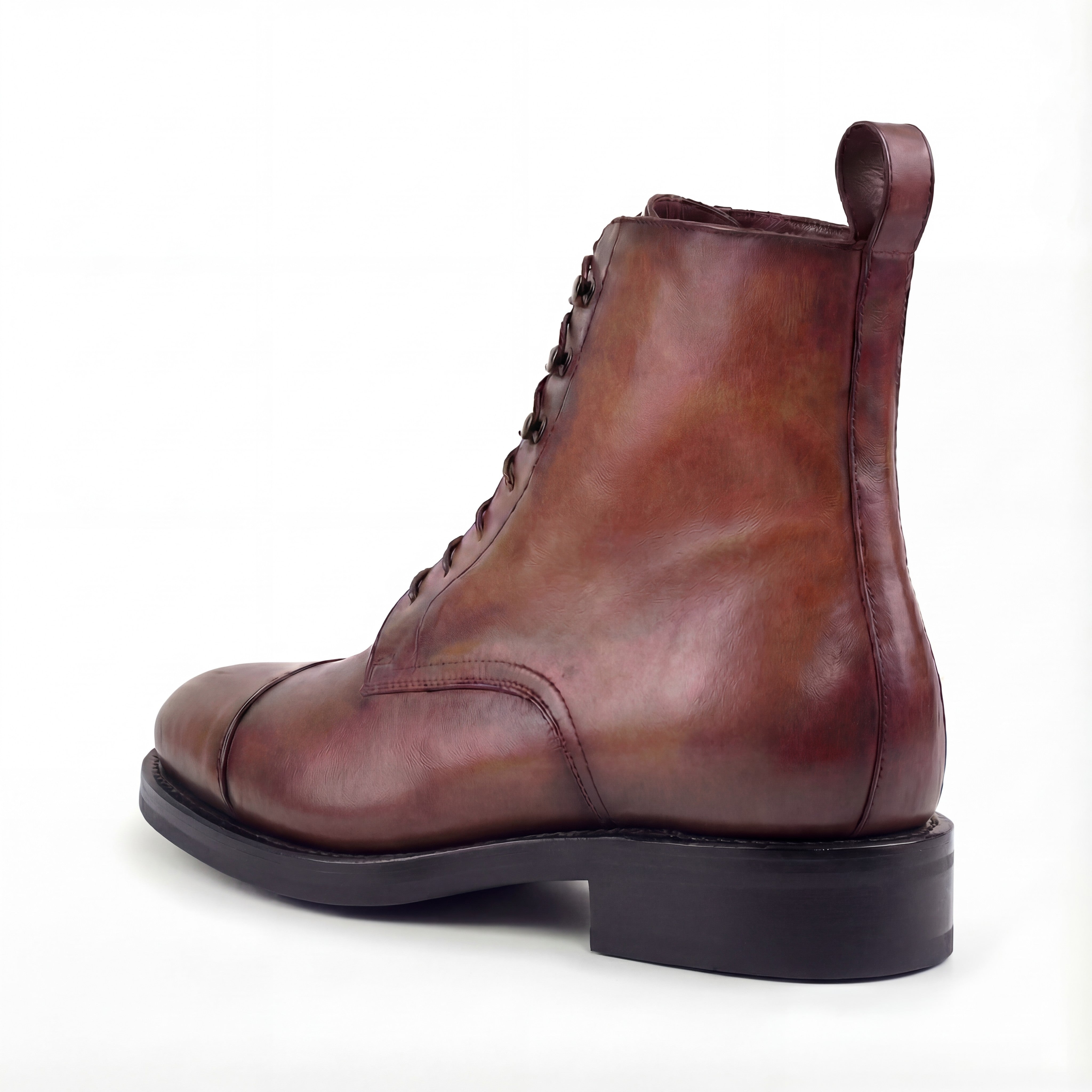 AN Captoe Boot (Brown) Burnished