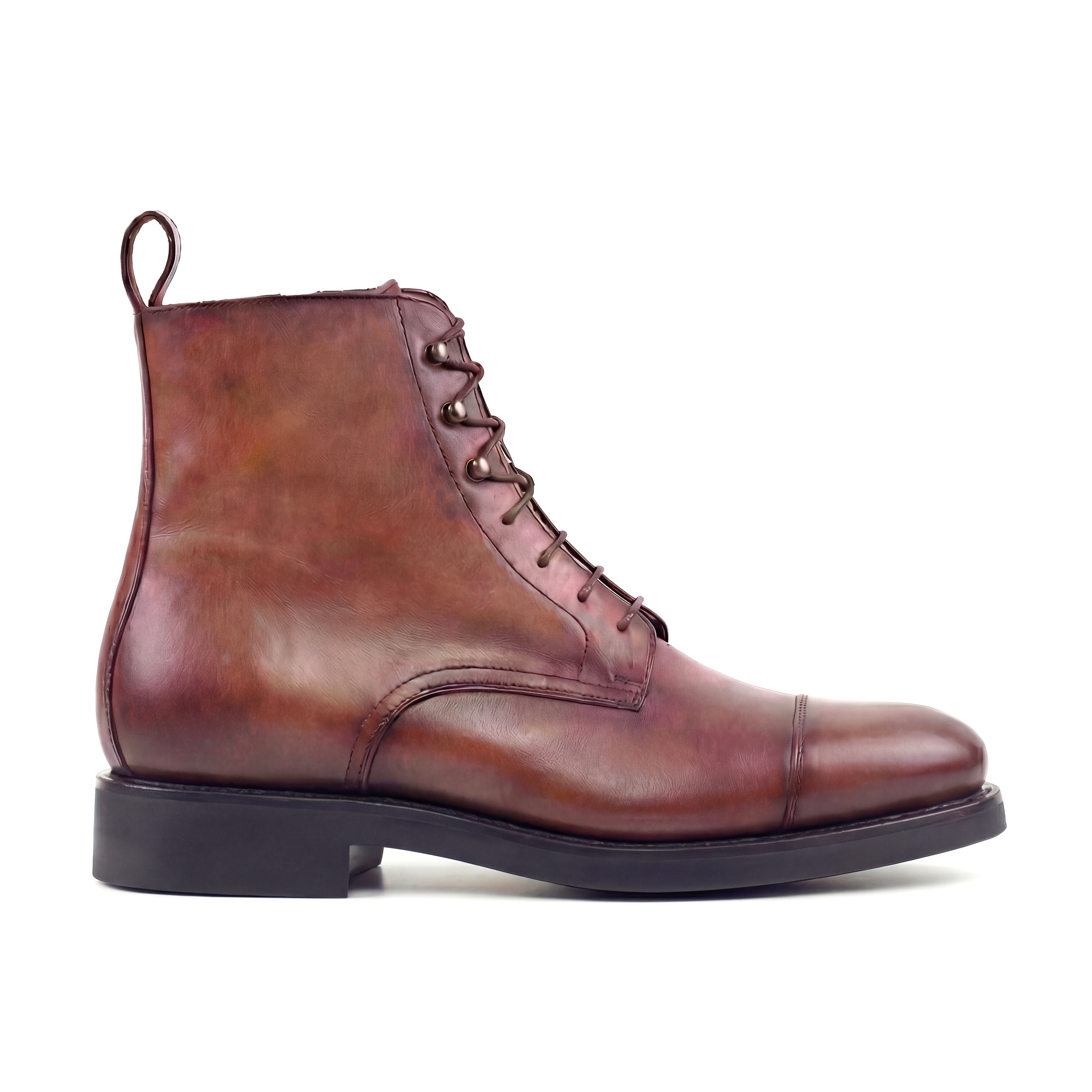 AN Captoe Boot (Brown) Burnished