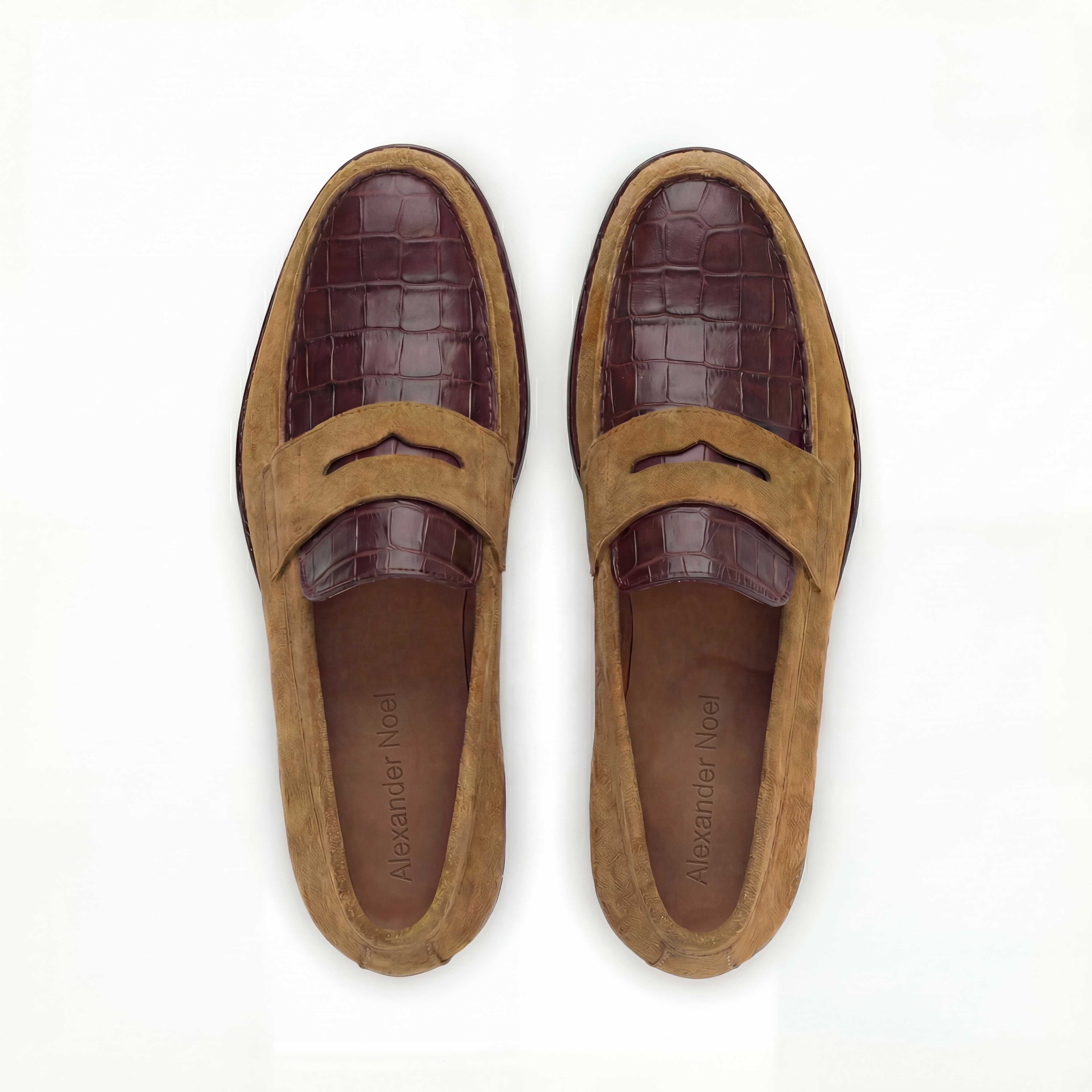 The Collegiate Suede & Alligator Loafer