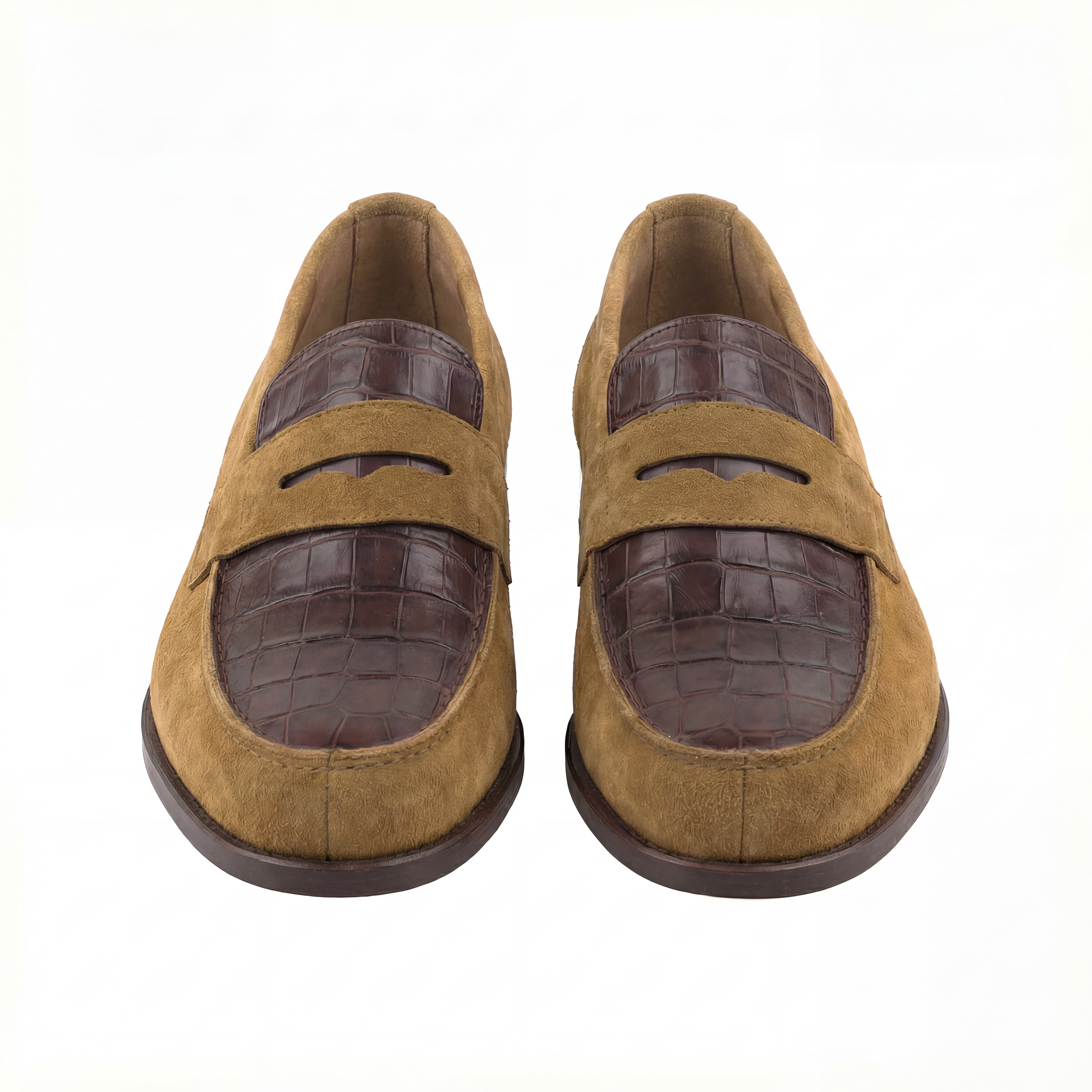 The Collegiate Suede & Alligator Loafer