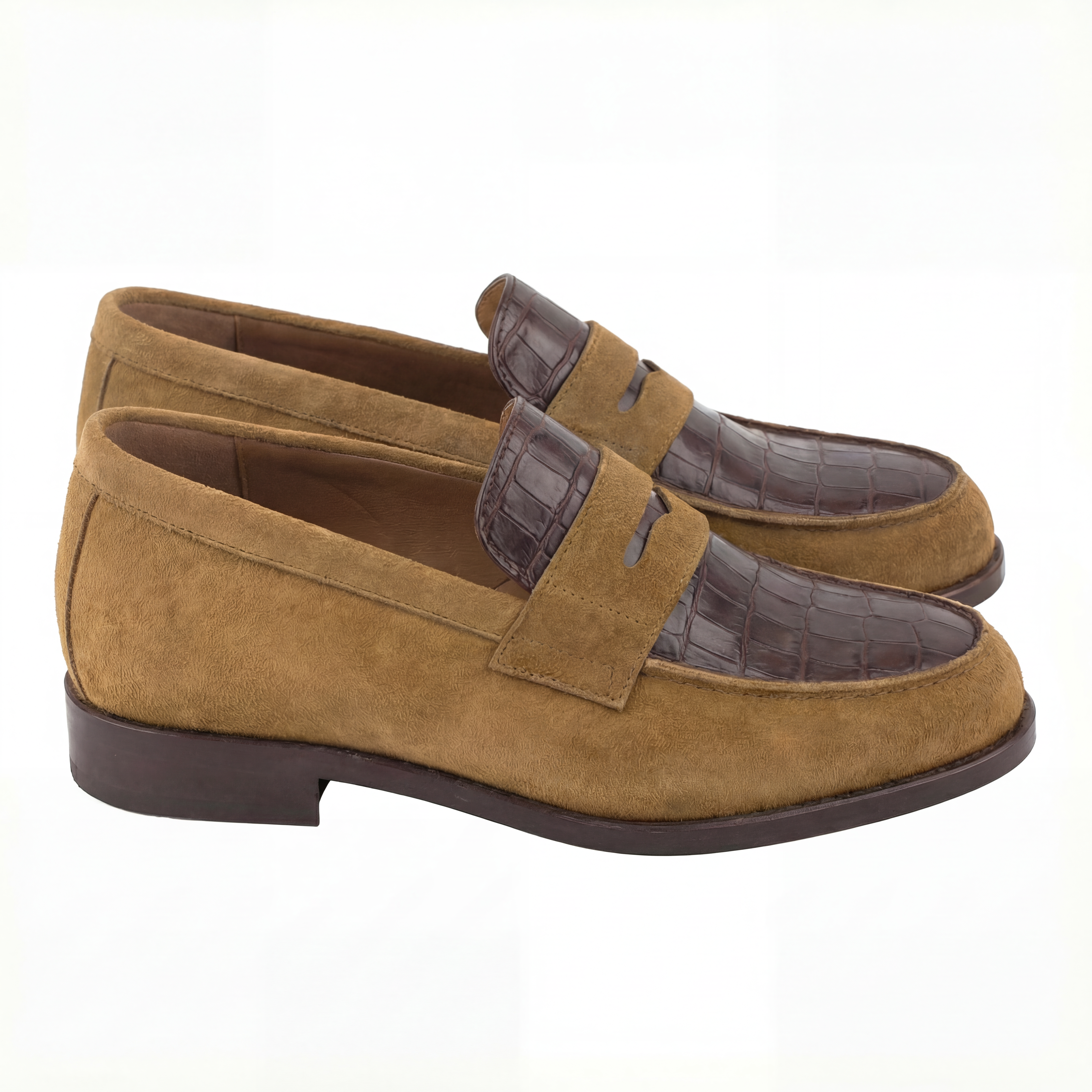 The Collegiate Suede & Alligator Loafer