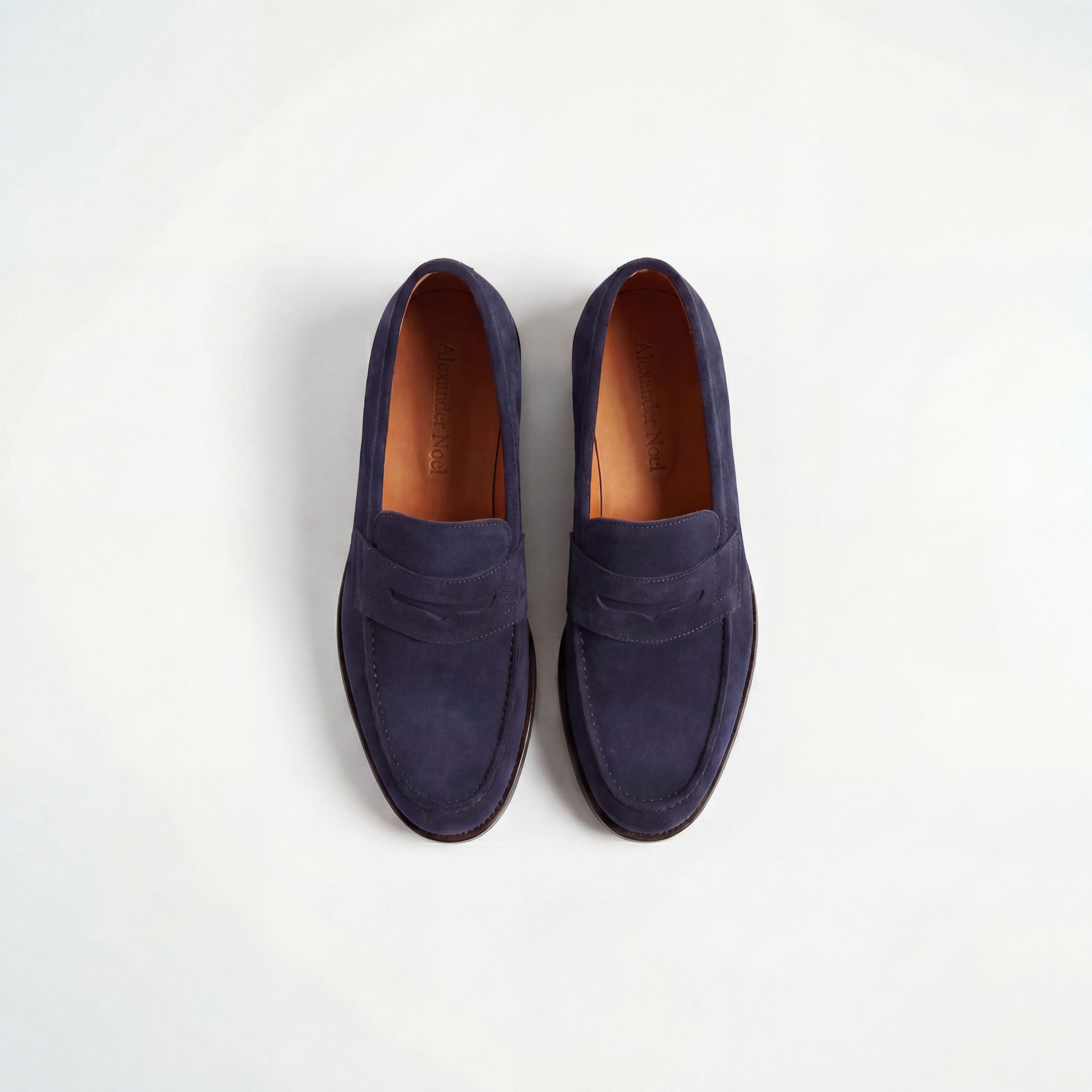 The Collegiate Blue Penny Suede Loafers