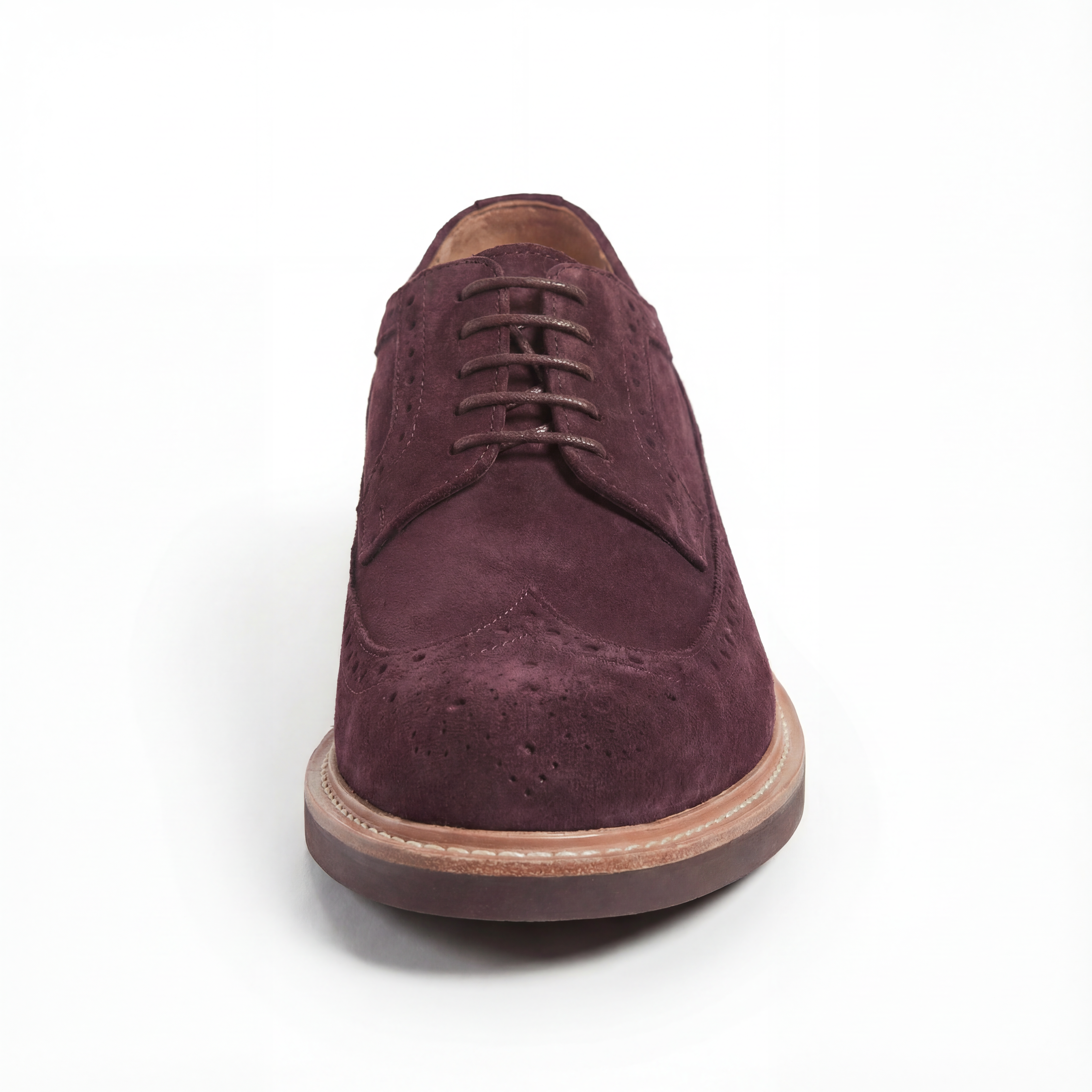 burgundy suede dress shoes Handmade men's genuine leather burgundy with suede brogue wingtip shoes men's genuine leather dress formal shoes