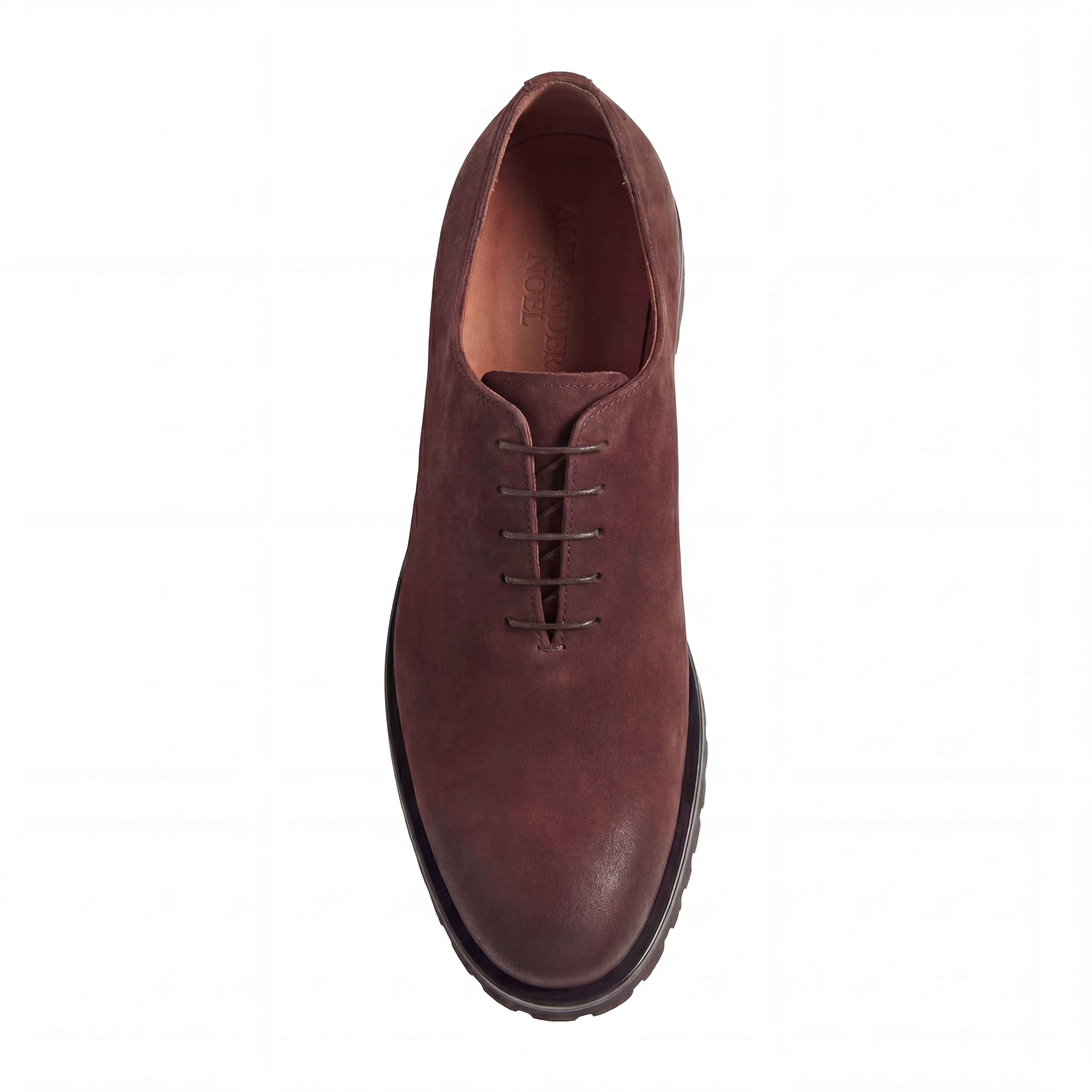 The Alexander Noel Wholecut in Waxed Brown Suede
