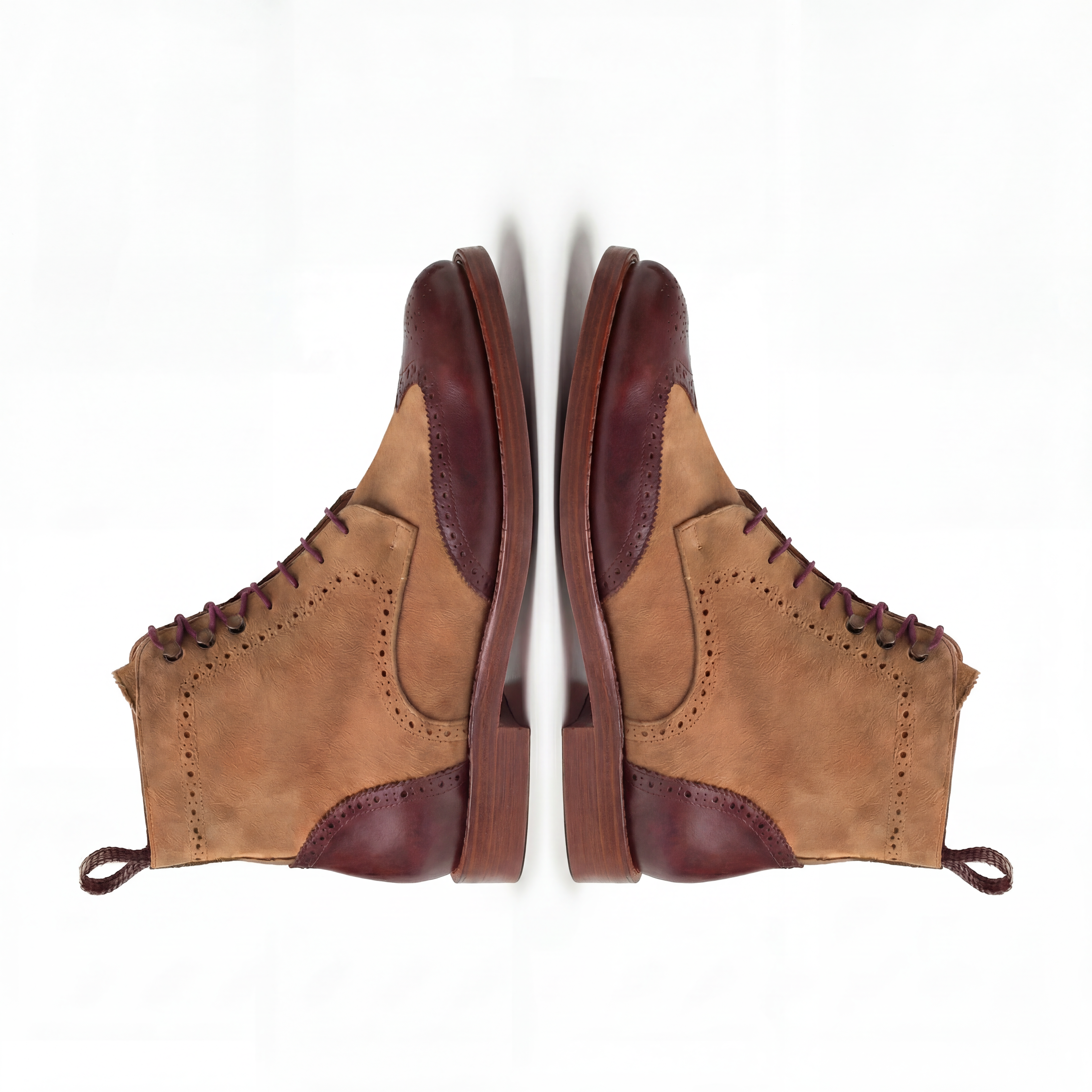 AN Women's Brogue (Sand Suede/Brown Leather)