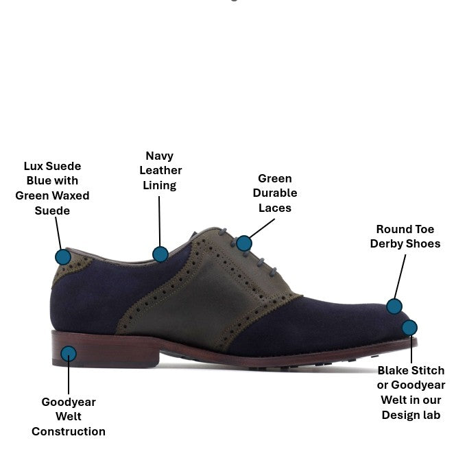 AN Saddle Shoe Blue/Green